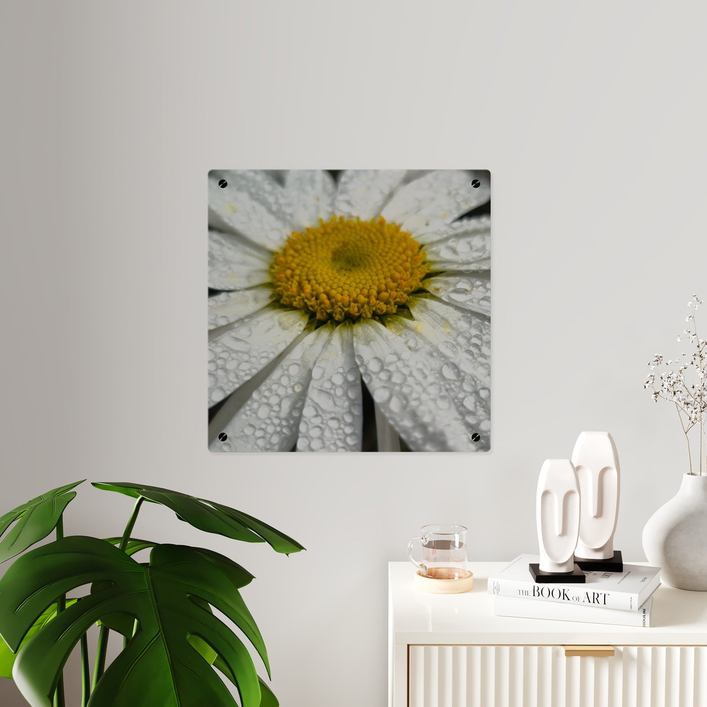 Daisy Acrylic Floral Wall Art