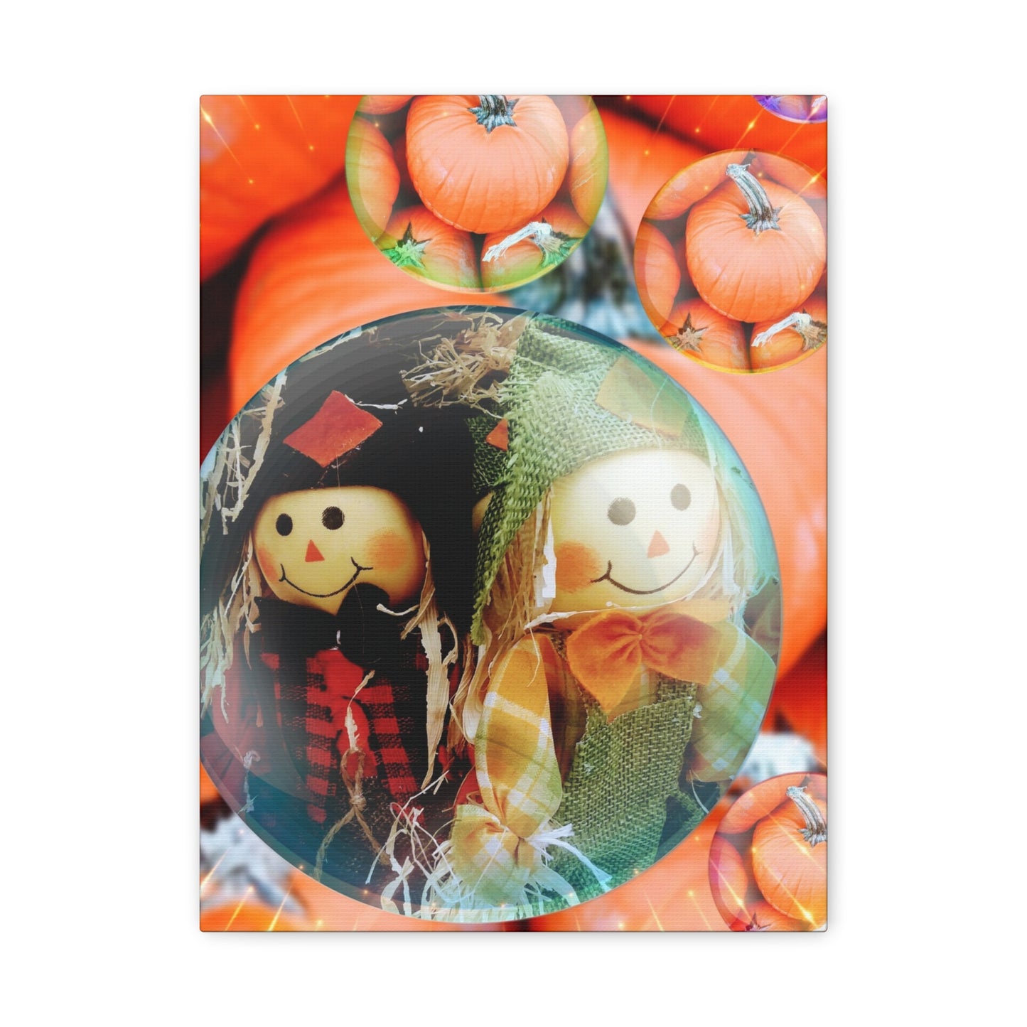 A Scarecrow Thanksgiving- Holiday Matte Canvas Print