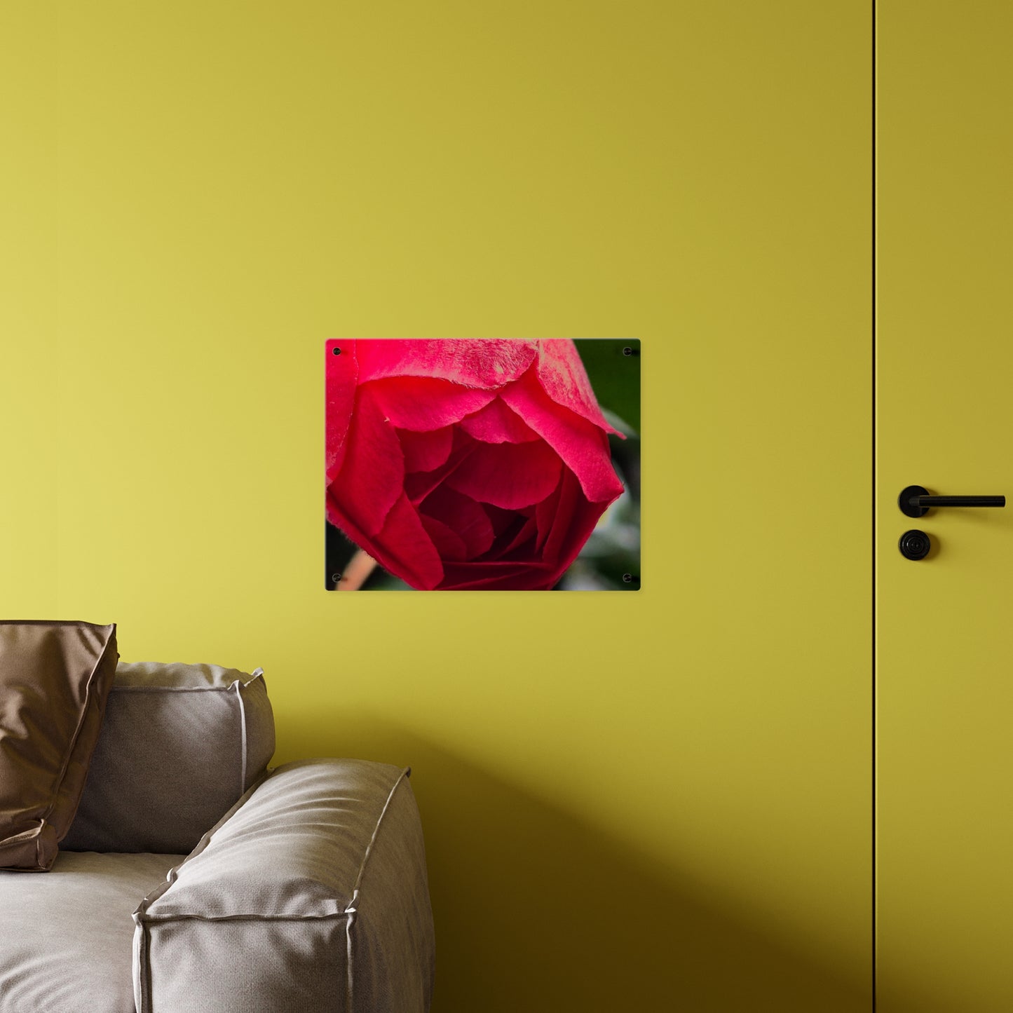 Flower Bud Acrylic Wall Art Panel