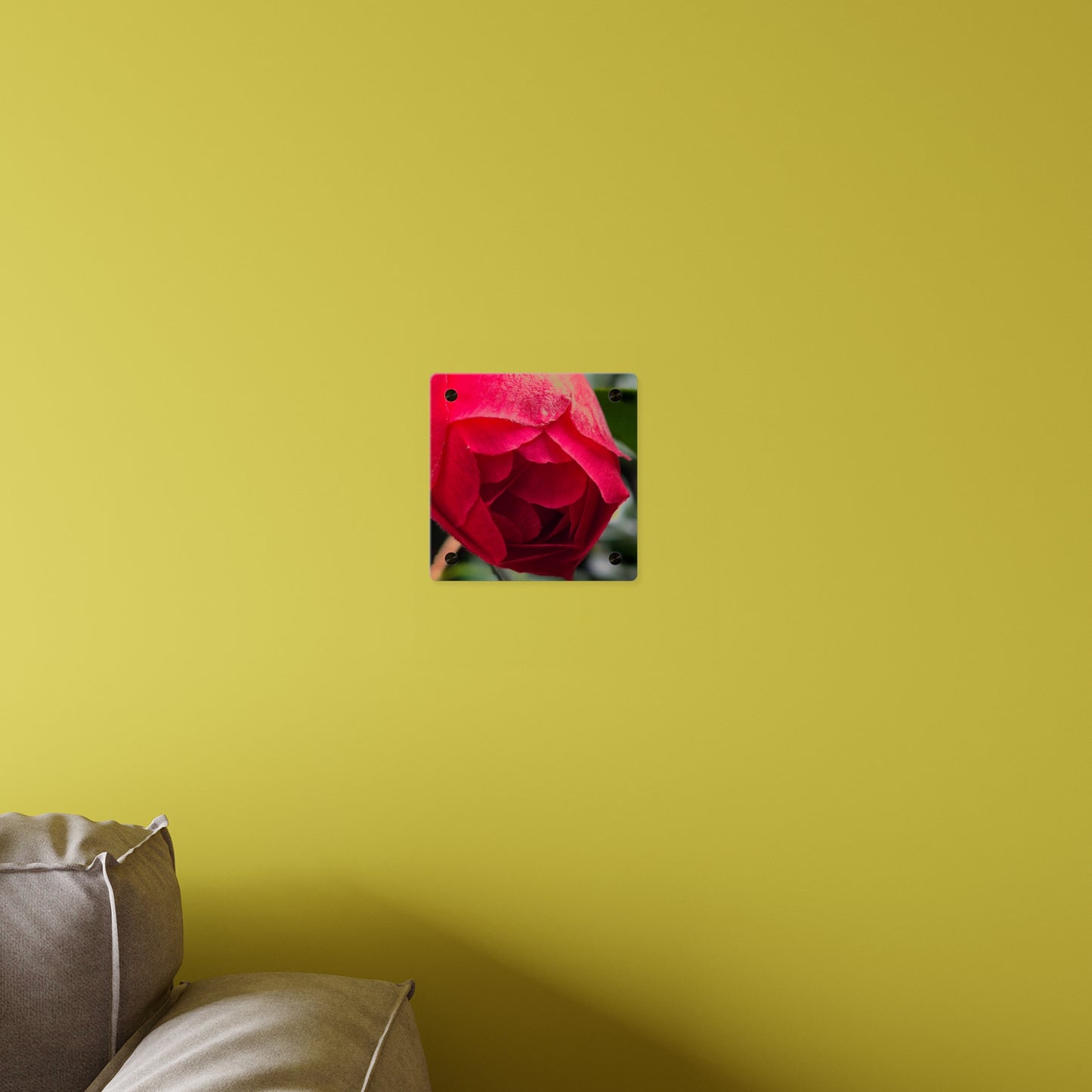 Flower Bud Acrylic Wall Art Panel