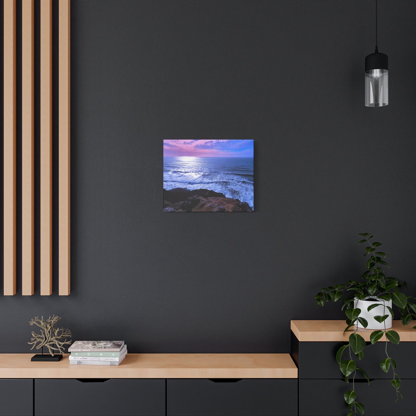 Radiant Horizon- Ocean Sunset Matte Canvas Print, Stretched, 1.25"