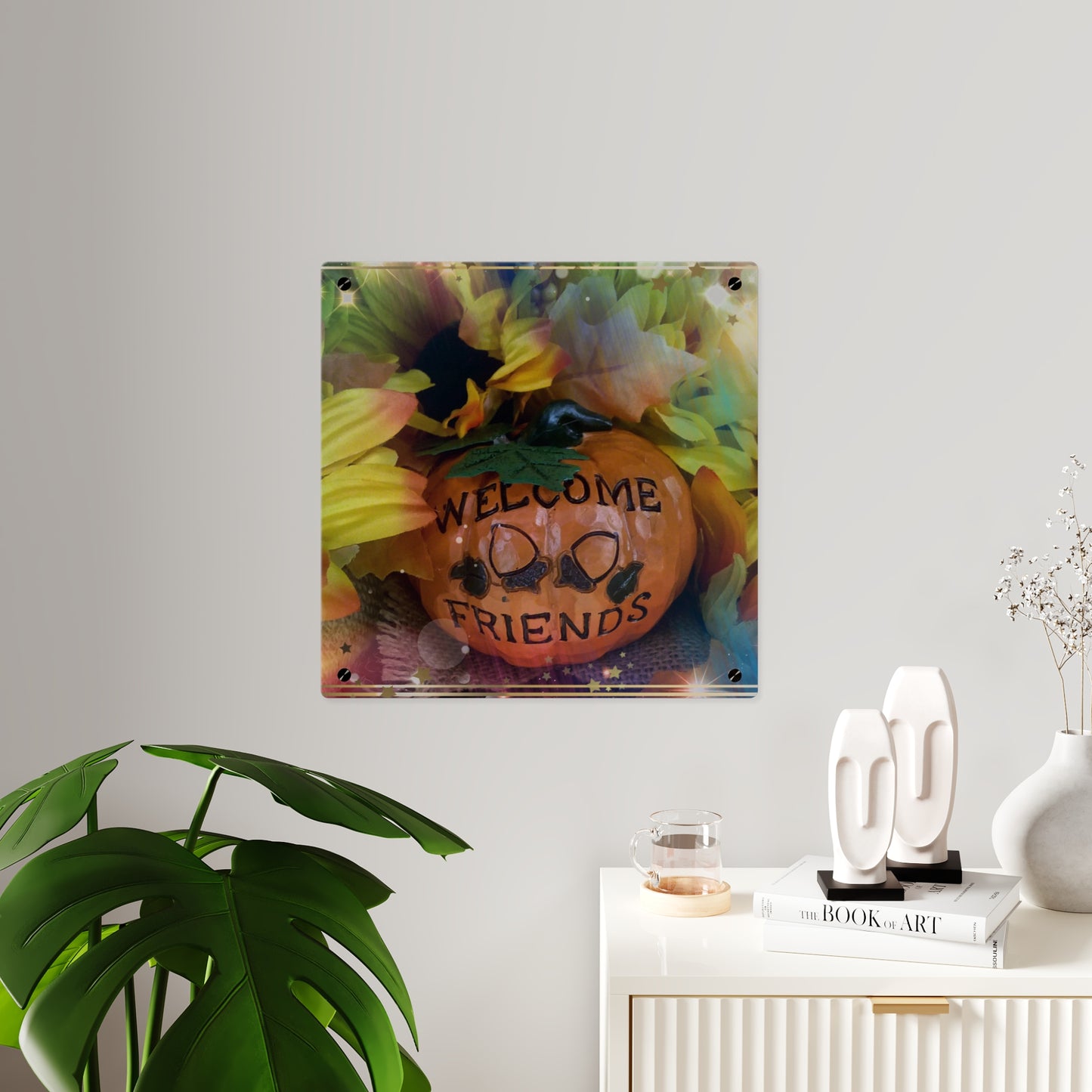 Welcome Friends Thanksgiving Acrylic Wall Art Panels