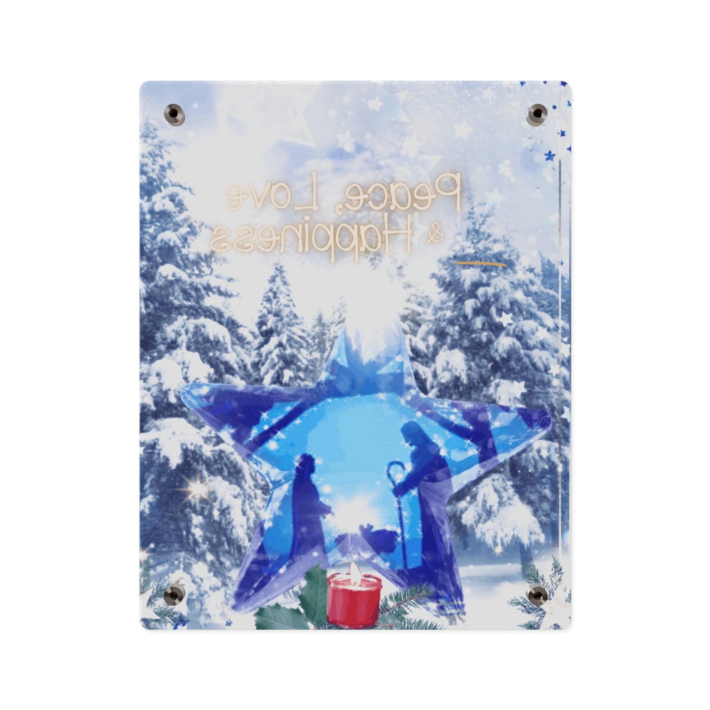 O Holy Night Christmas Acrylic Wall Art