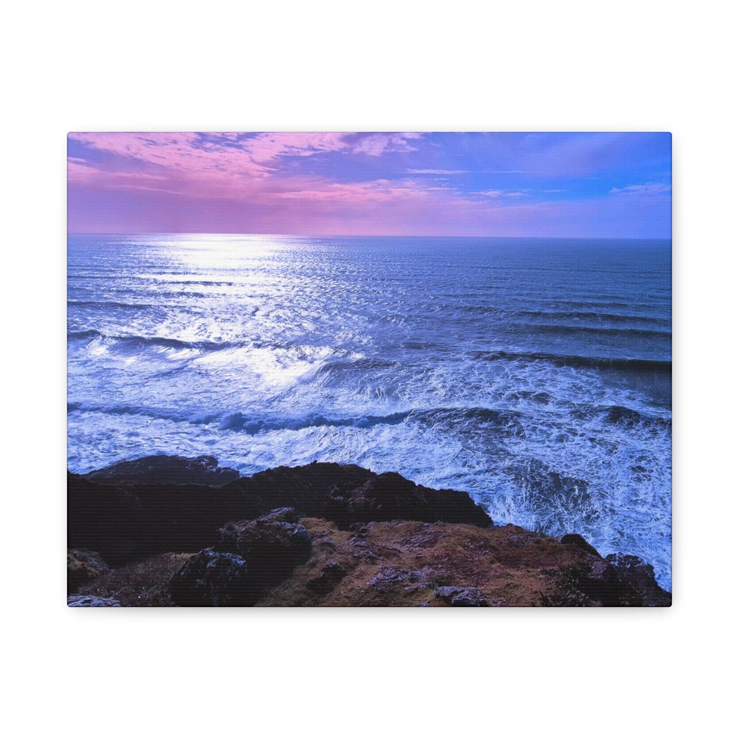Radiant Horizon- Ocean Sunset Matte Canvas Print, Stretched, 1.25"