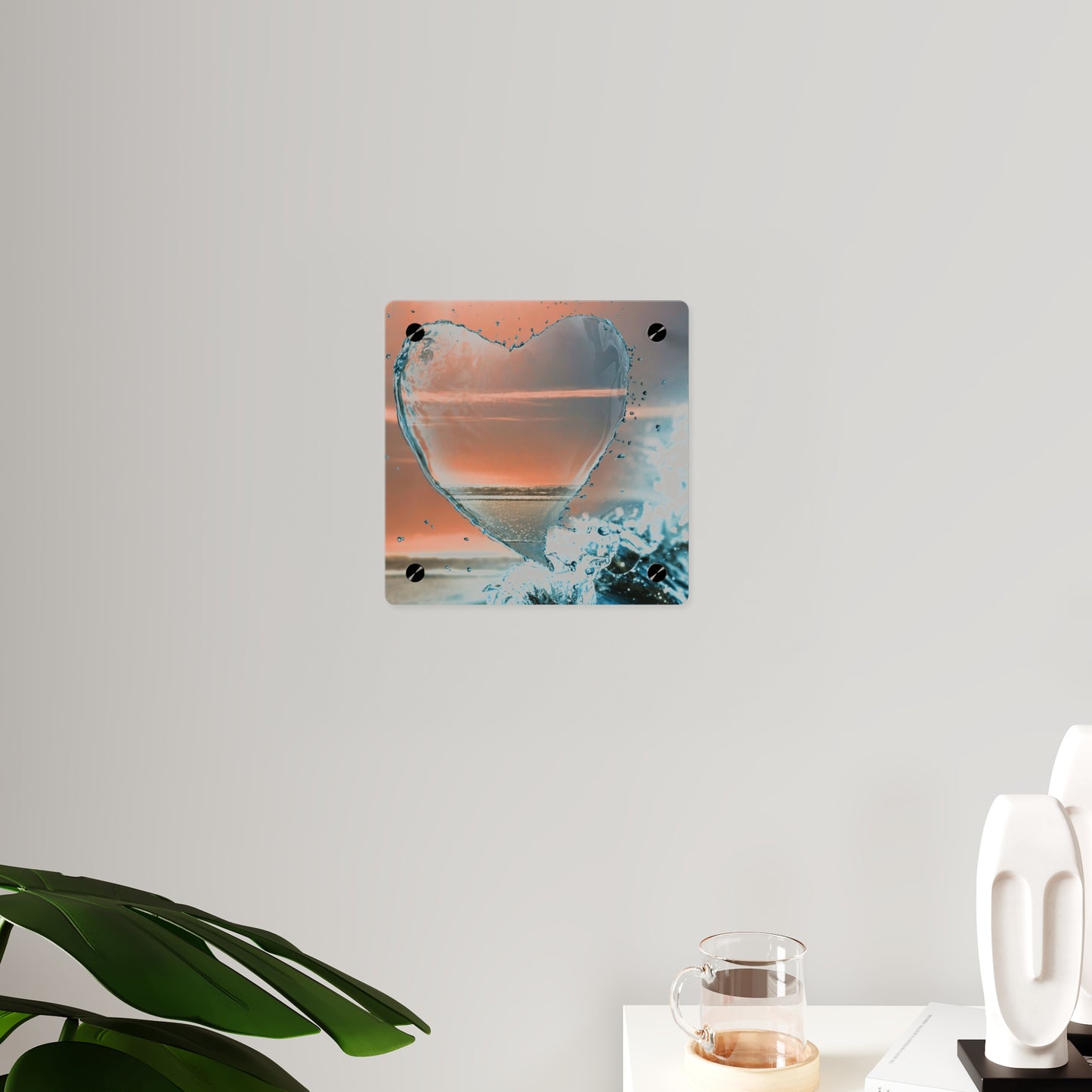 Heart By the Sea Acrylic Wall Art Panel