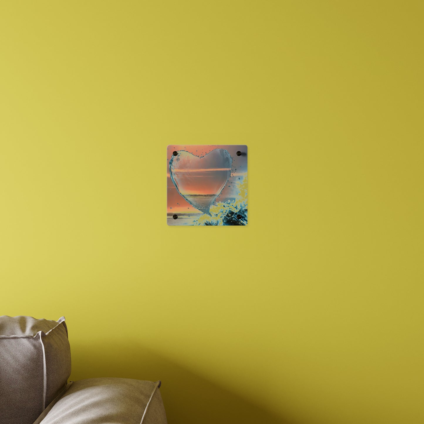 Heart By the Sea Acrylic Wall Art Panel