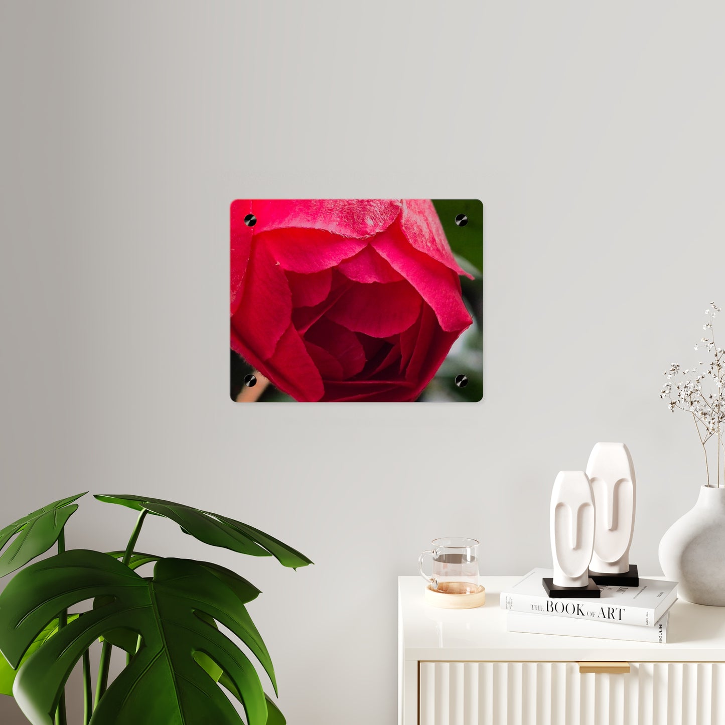 Flower Bud Acrylic Wall Art Panel