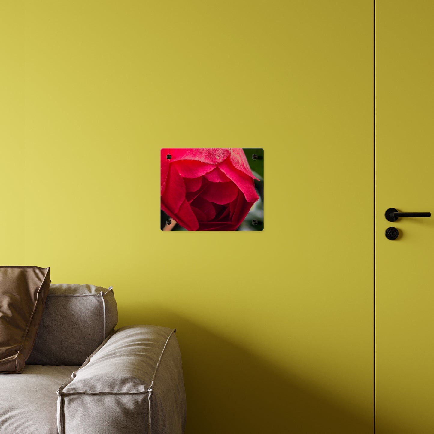 Flower Bud Acrylic Wall Art Panel