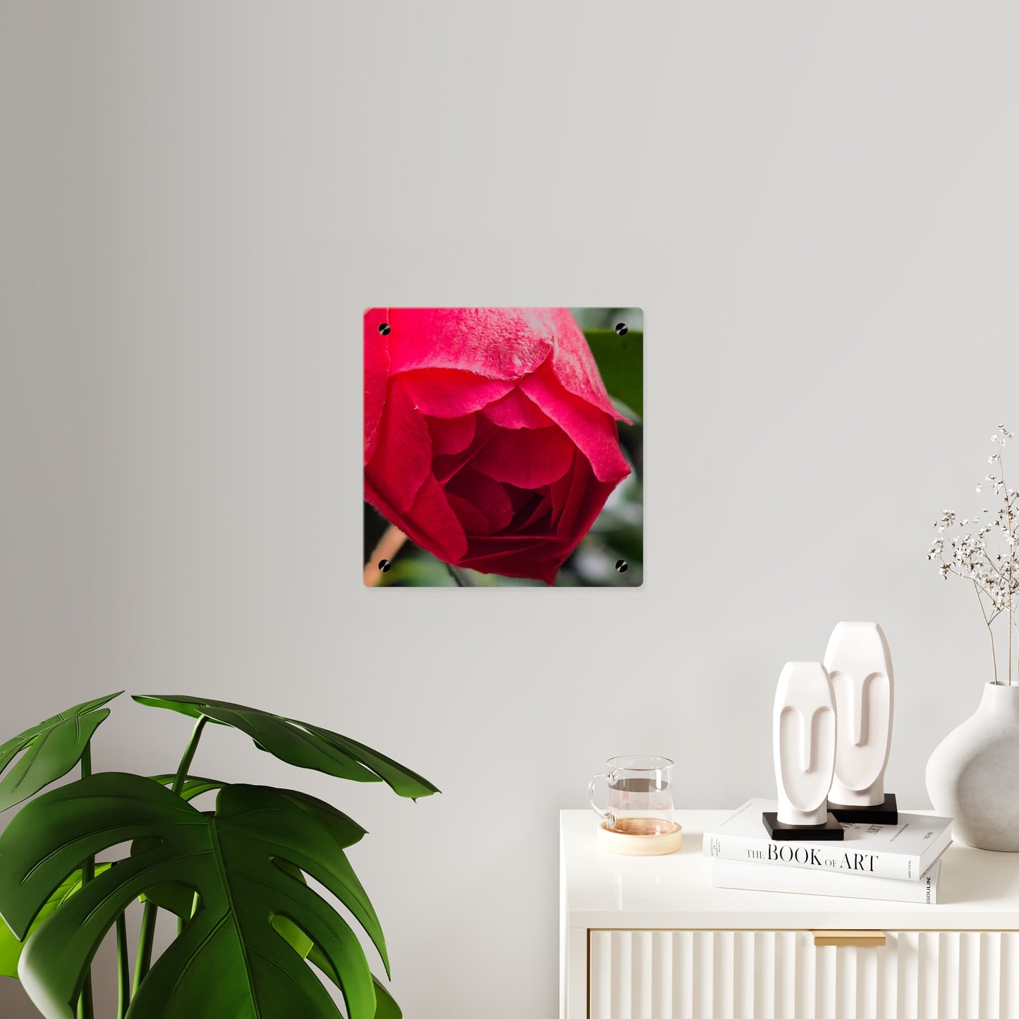 Flower Bud Acrylic Wall Art Panel