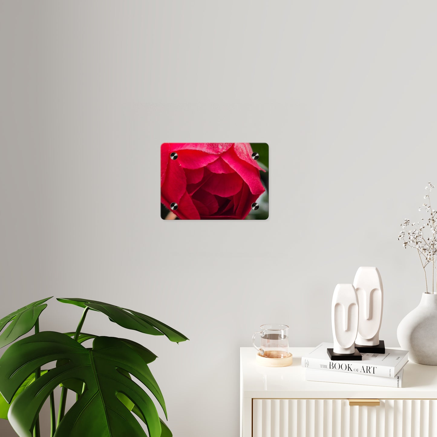Flower Bud Acrylic Wall Art Panel
