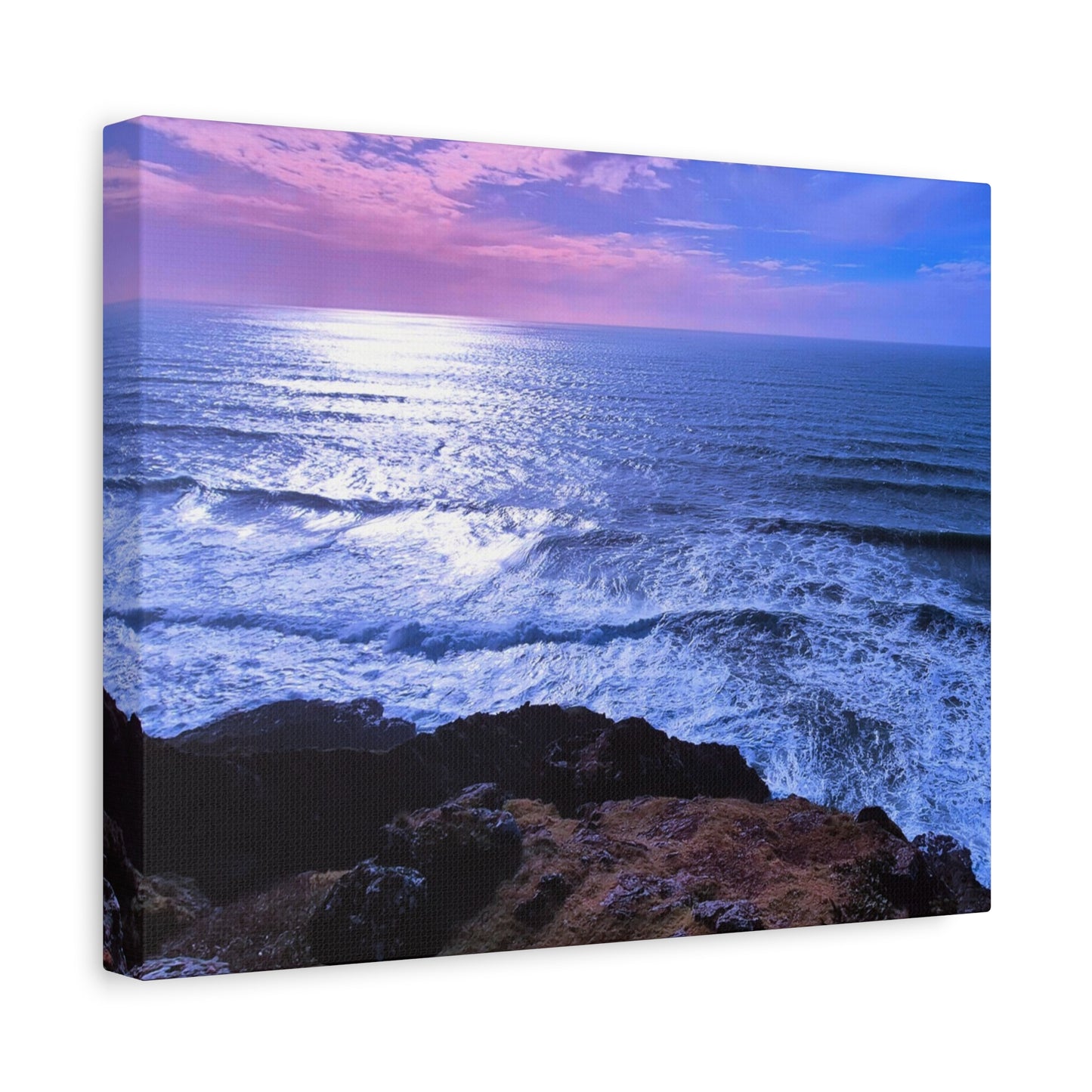 Radiant Horizon- Ocean Sunset Matte Canvas Print, Stretched, 1.25"