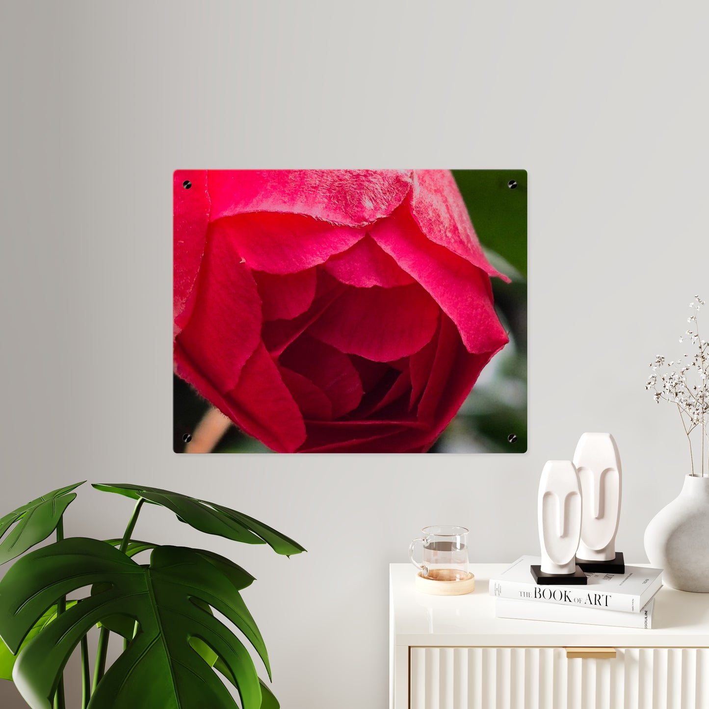 Flower Bud Acrylic Wall Art Panel