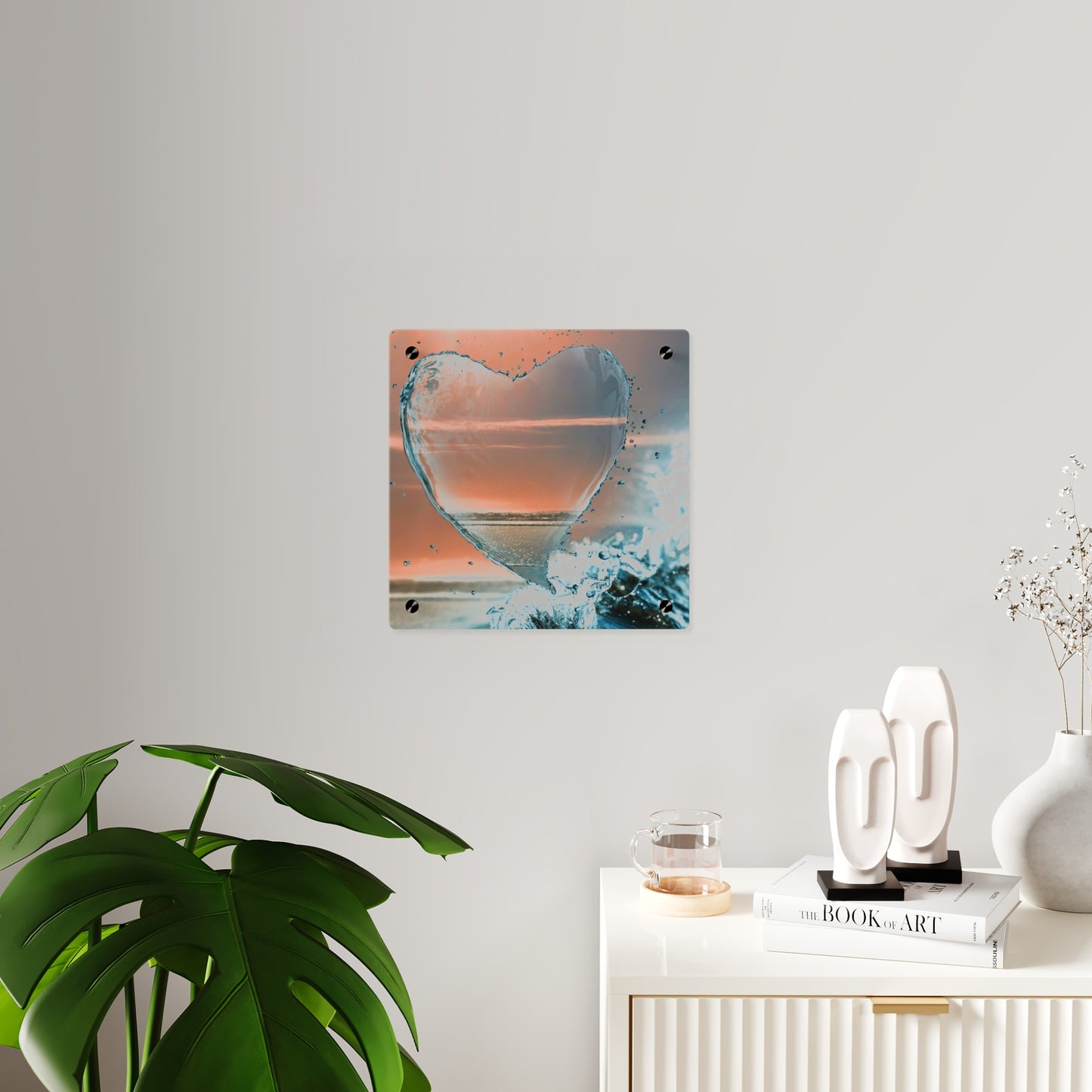 Heart By the Sea Acrylic Wall Art Panel