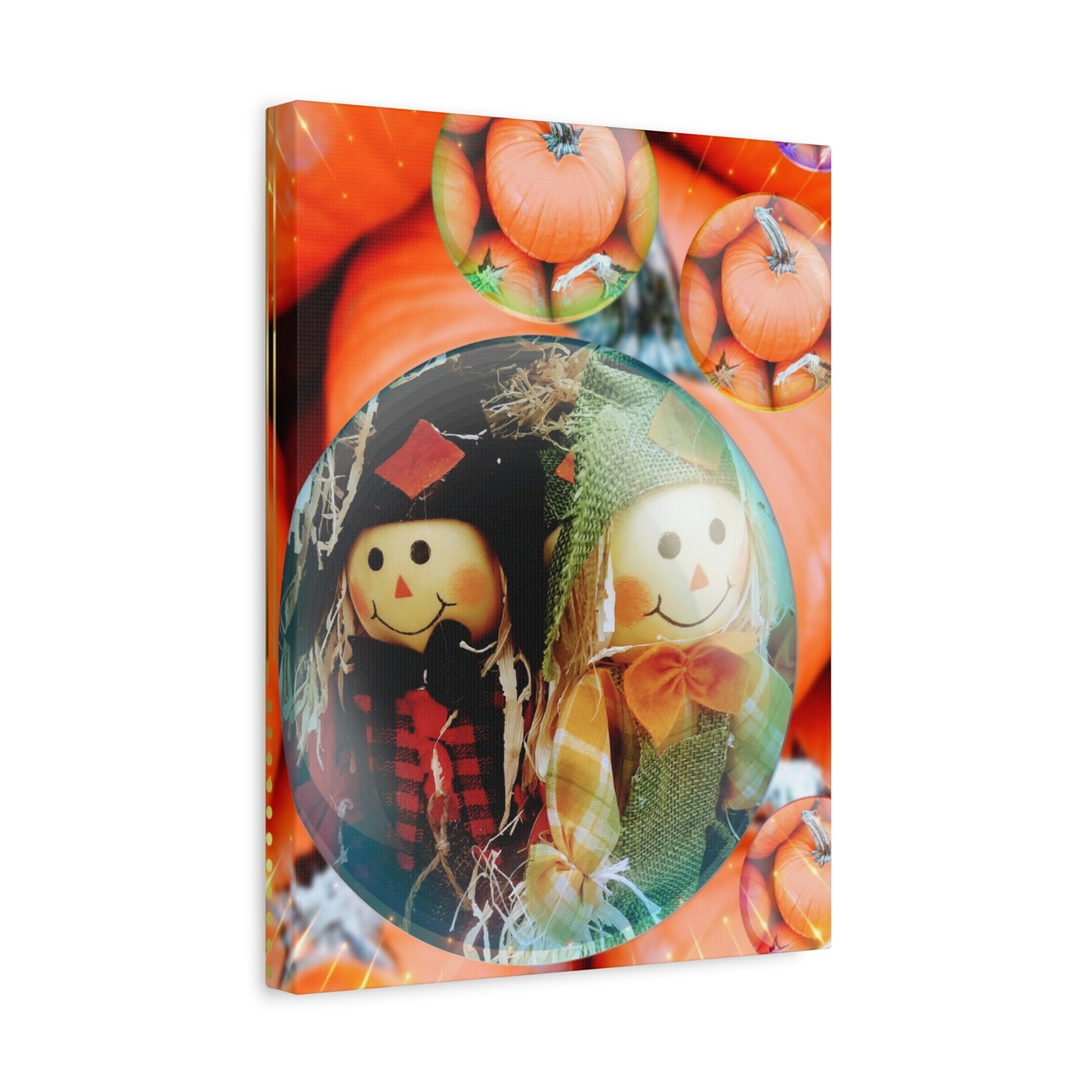 A Scarecrow Thanksgiving- Holiday Matte Canvas Print