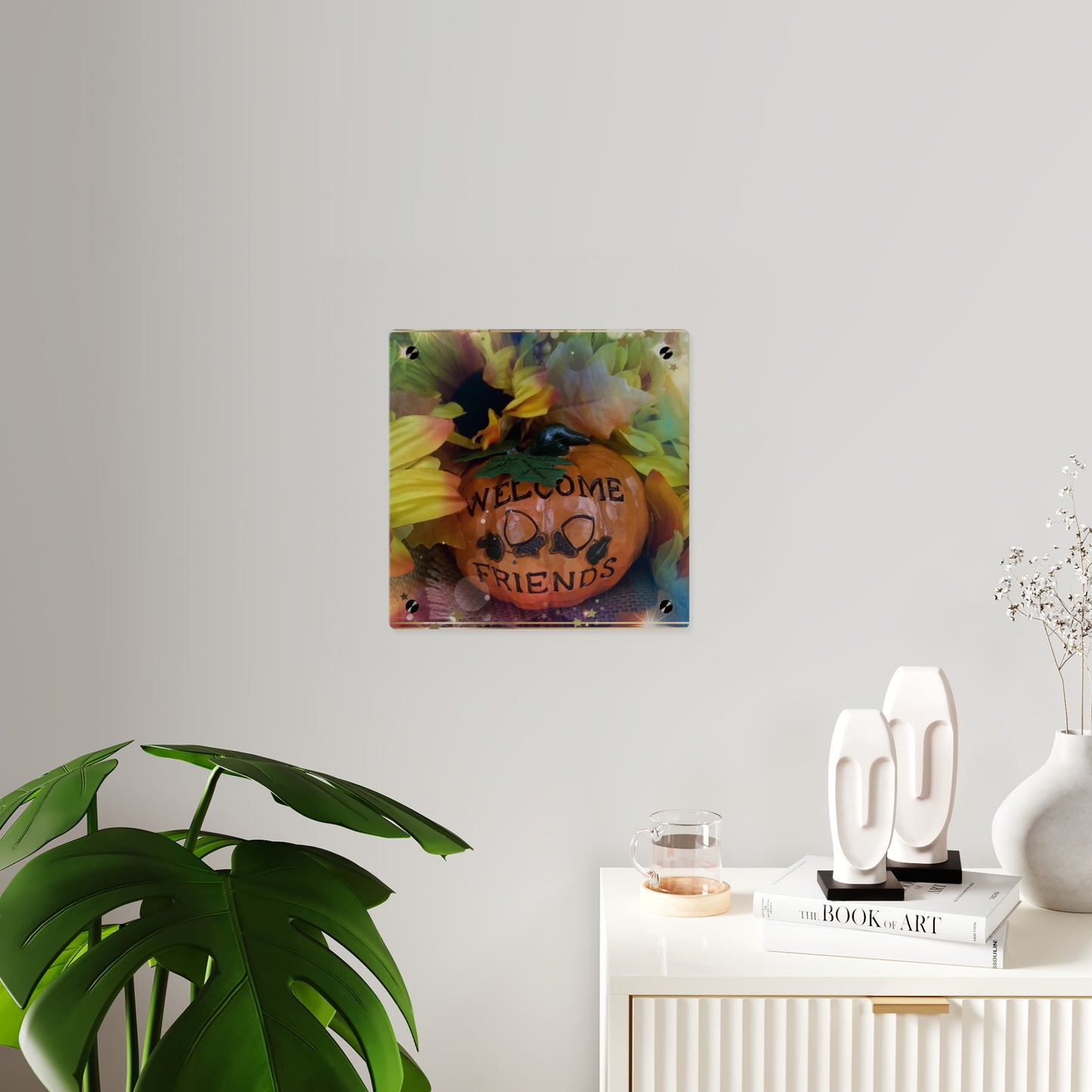 Welcome Friends Thanksgiving Acrylic Wall Art Panels