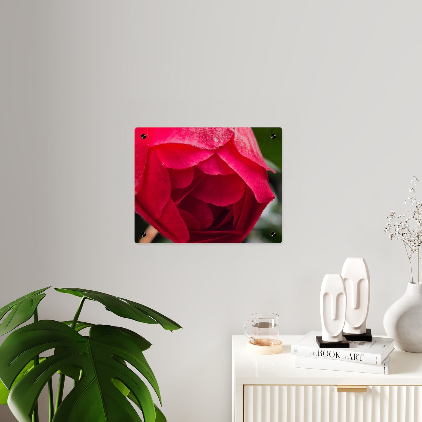 Flower Bud Acrylic Wall Art Panel