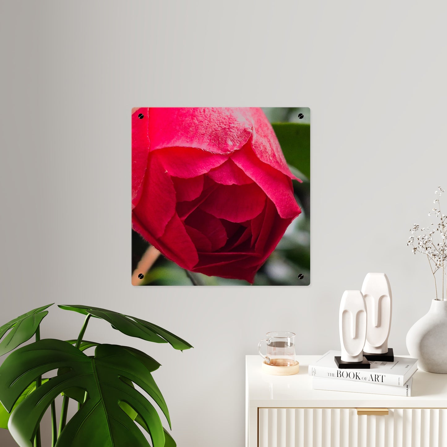 Flower Bud Acrylic Wall Art Panel