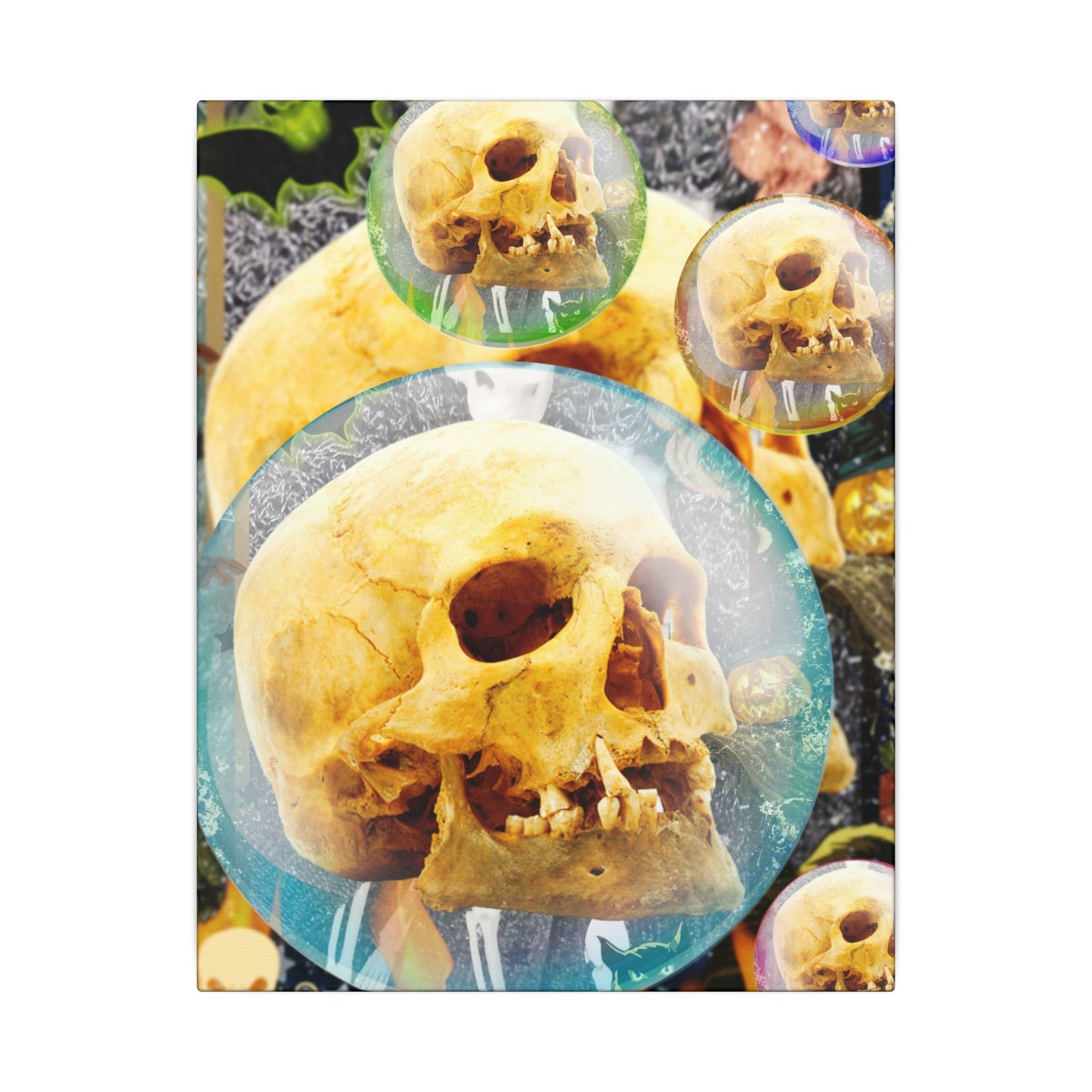 Skulls Galore- Halloween Matte Canvas Art