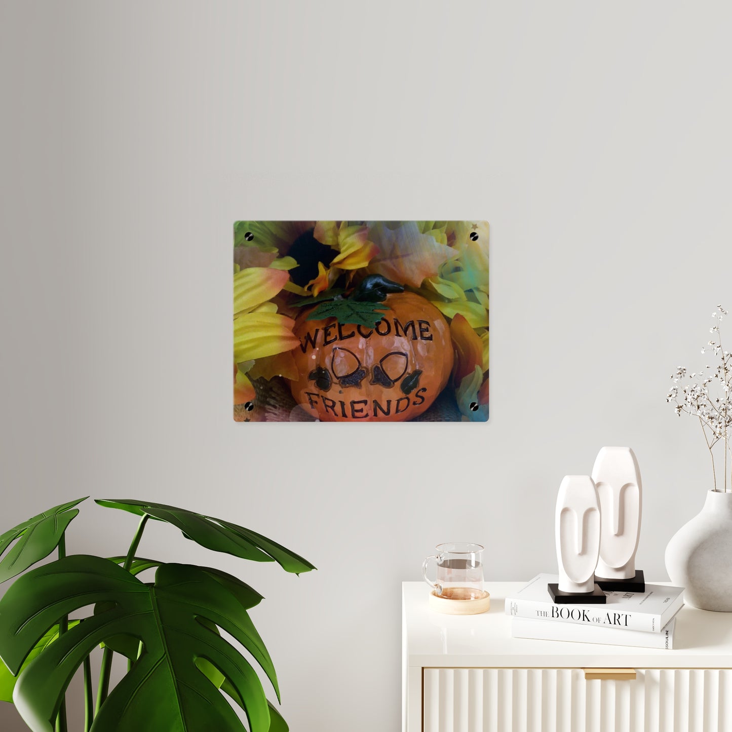Welcome Friends Thanksgiving Acrylic Wall Art Panels