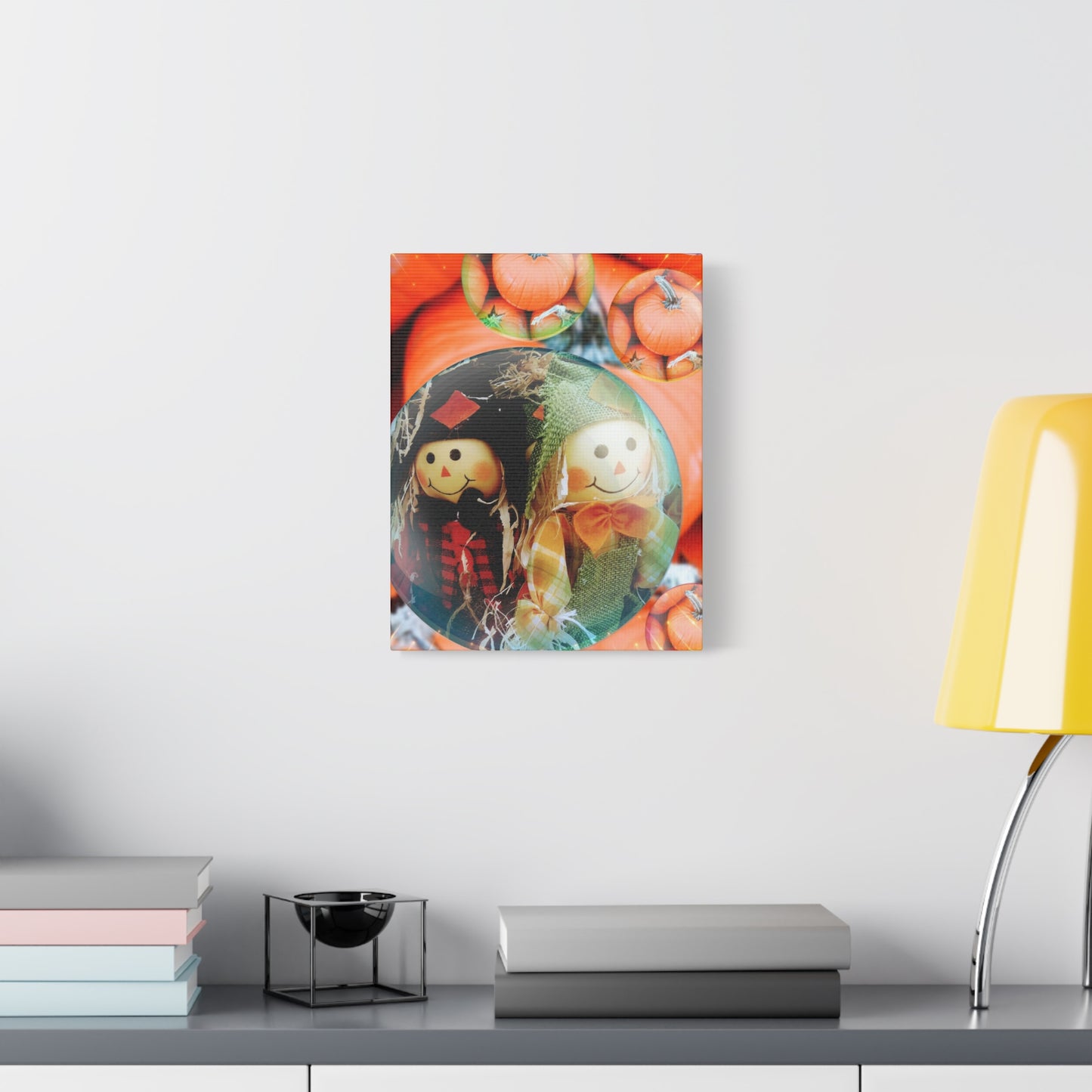 A Scarecrow Thanksgiving- Holiday Matte Canvas Print