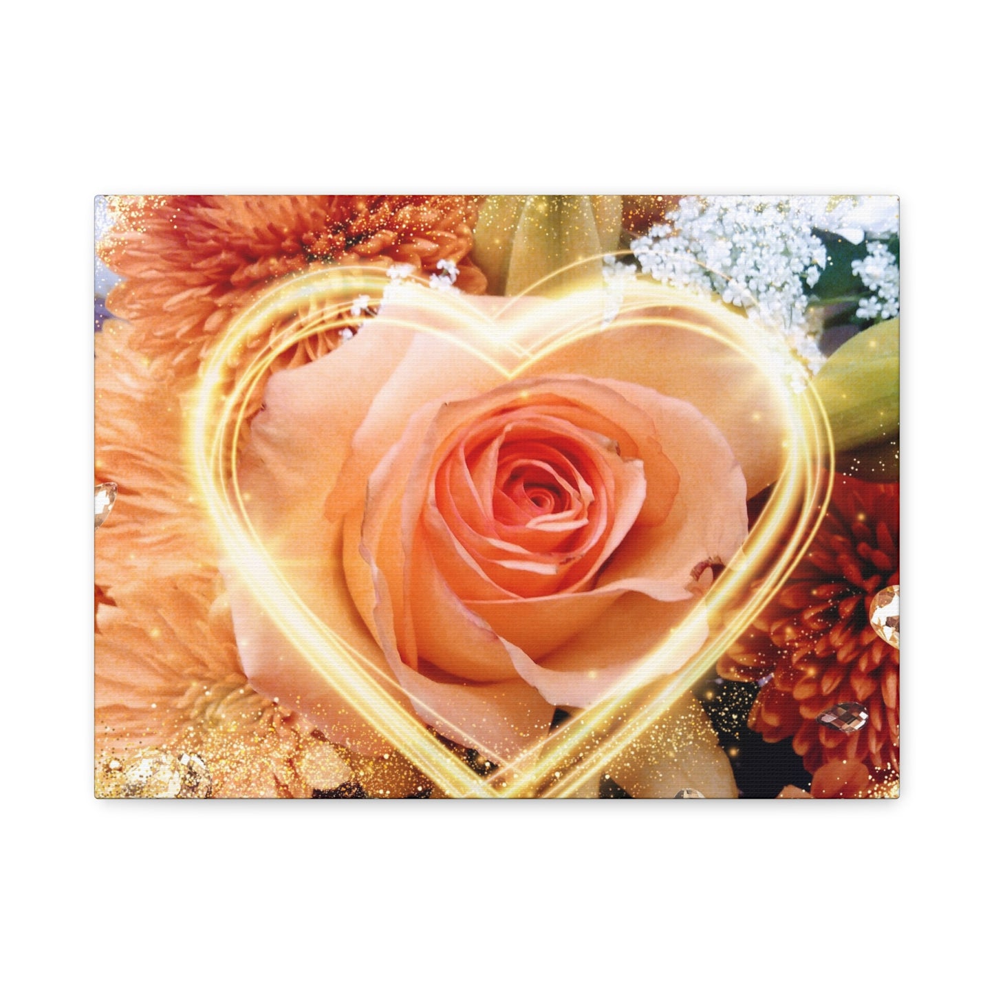 Autumn Rose Matte Canvas Print