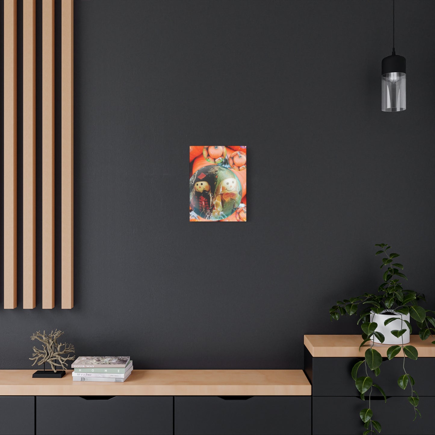 A Scarecrow Thanksgiving- Holiday Matte Canvas Print
