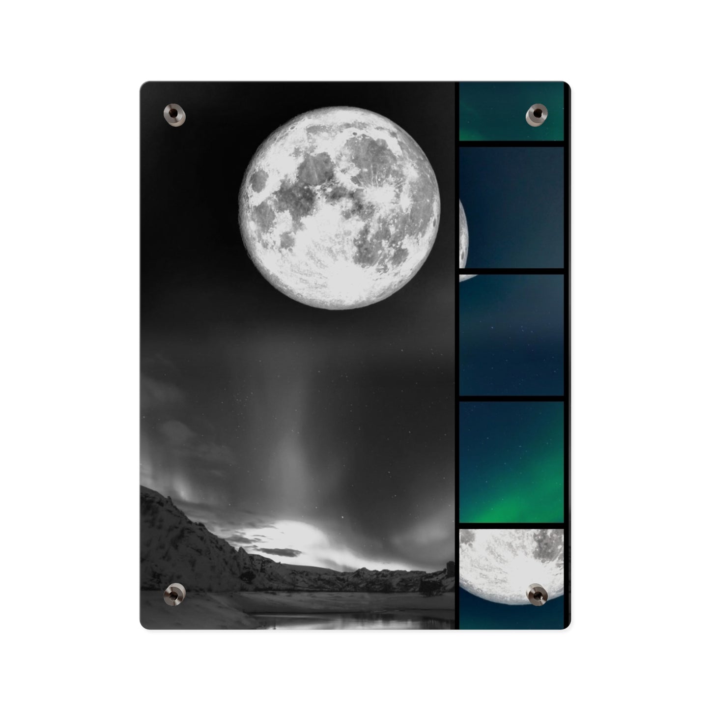 Elegantly Ethereal Moon Acrylic Wall Art Panels