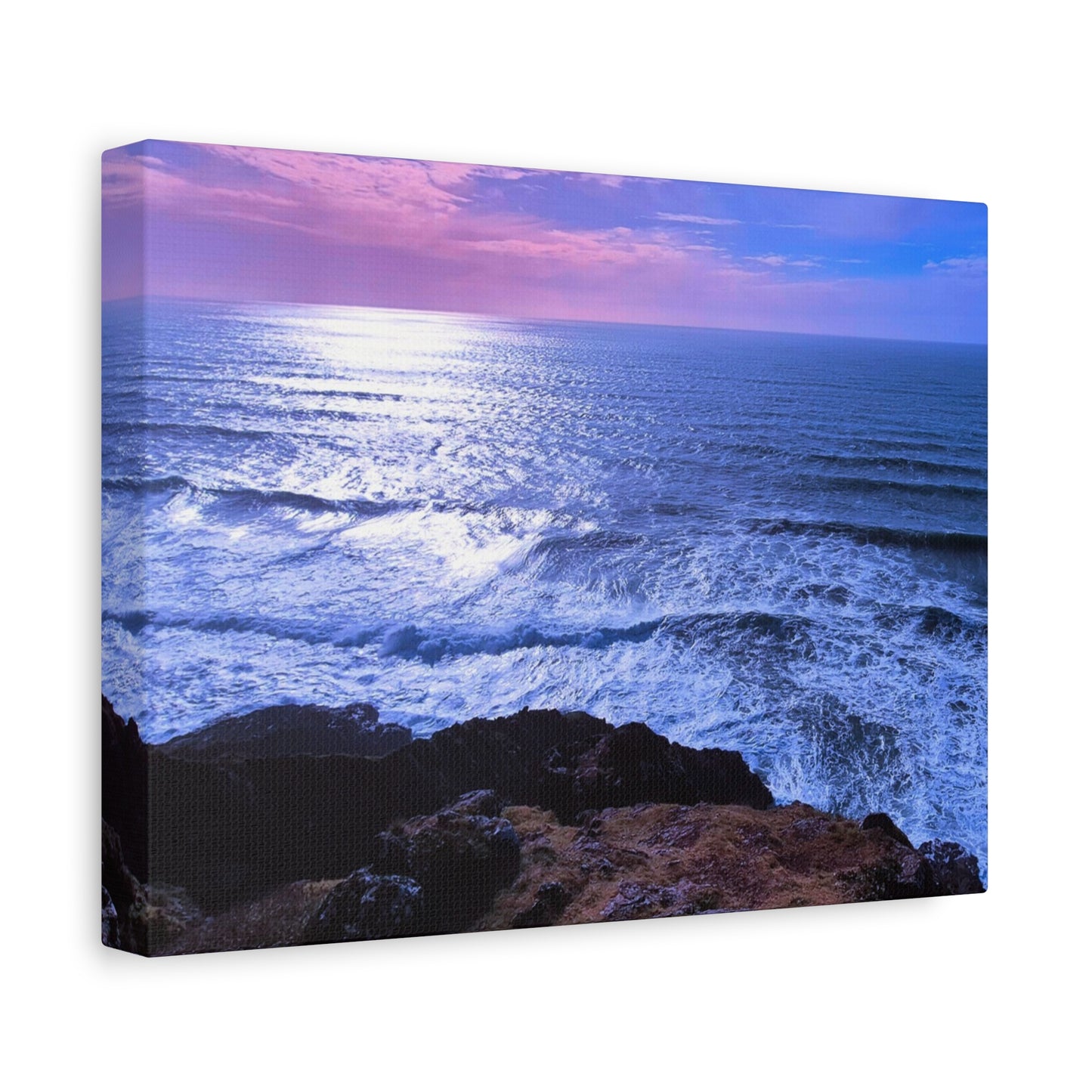 Radiant Horizon- Ocean Sunset Matte Canvas Print, Stretched, 1.25"