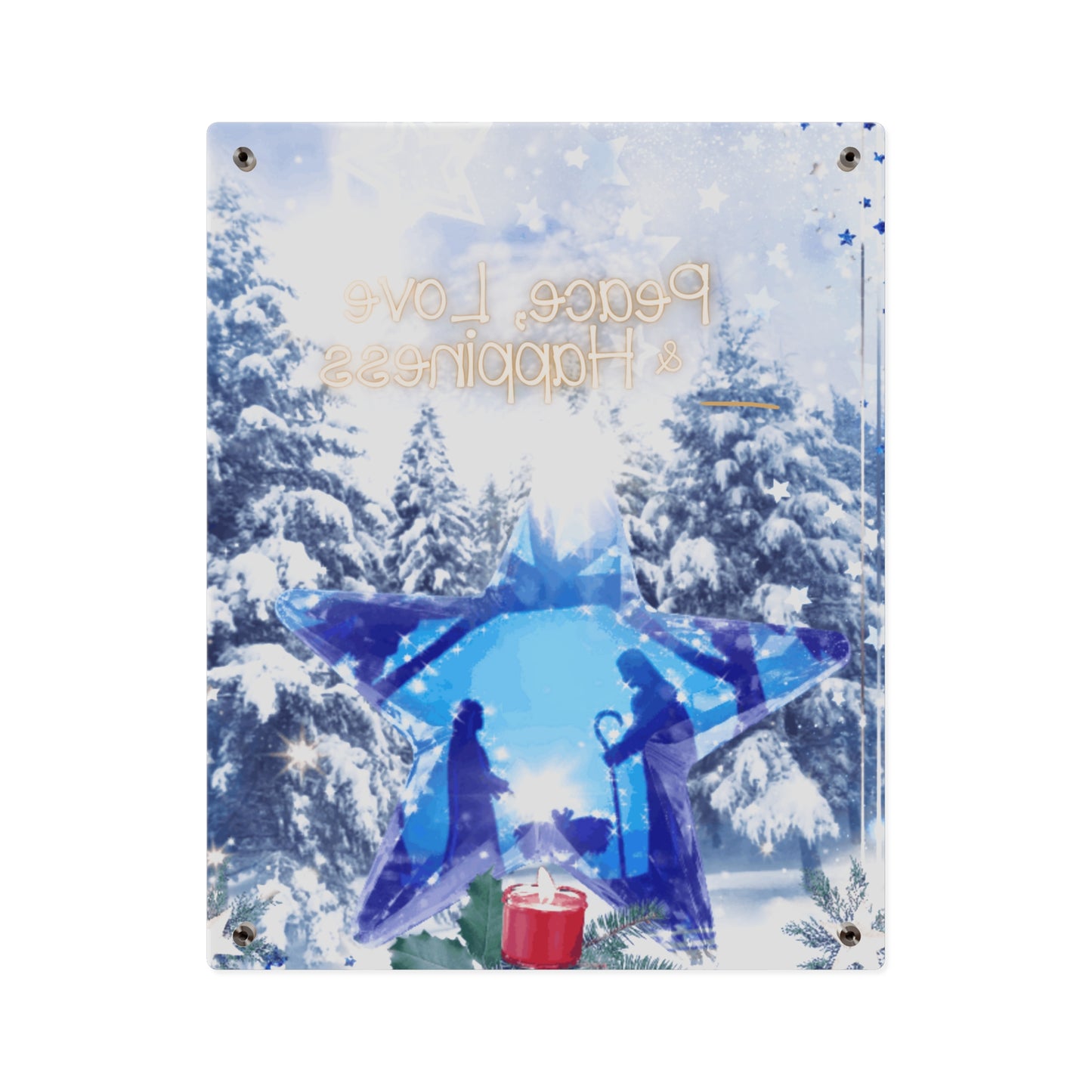 O Holy Night  Christmas Acrylic Wall Art