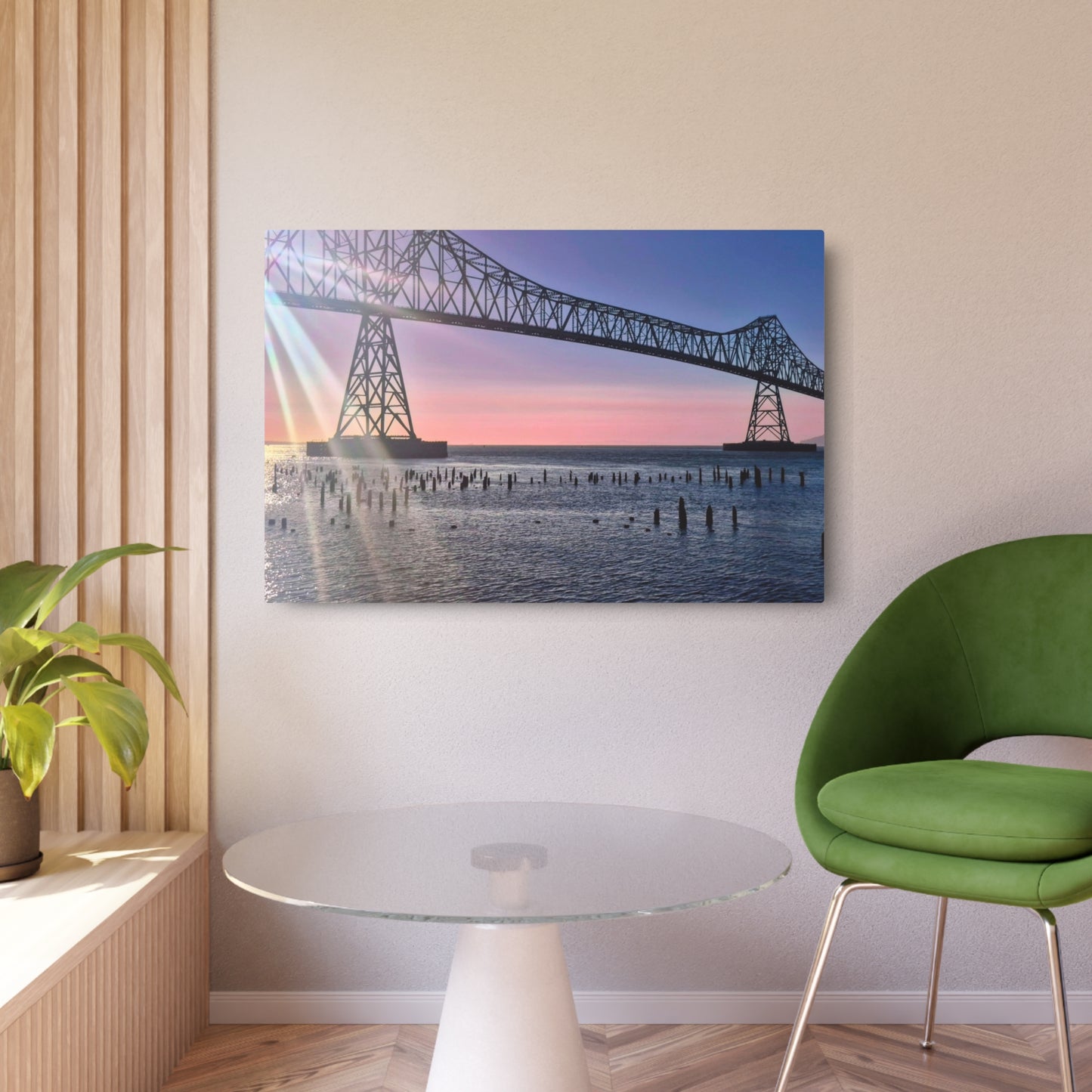 Megler Bridge Metal Wall Art