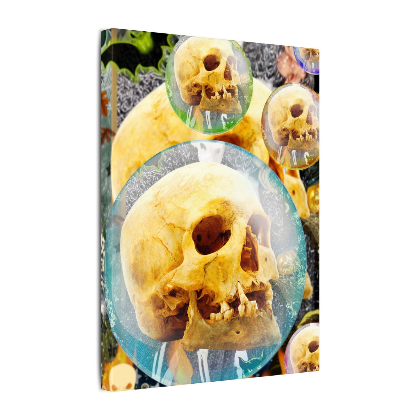Skulls Galore- Halloween Matte Canvas Art
