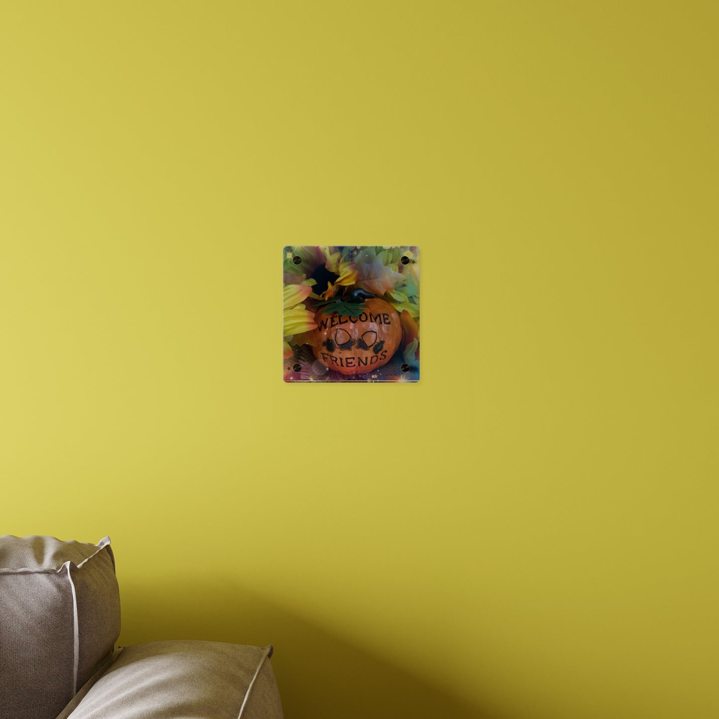Welcome Friends Thanksgiving Acrylic Wall Art Panels