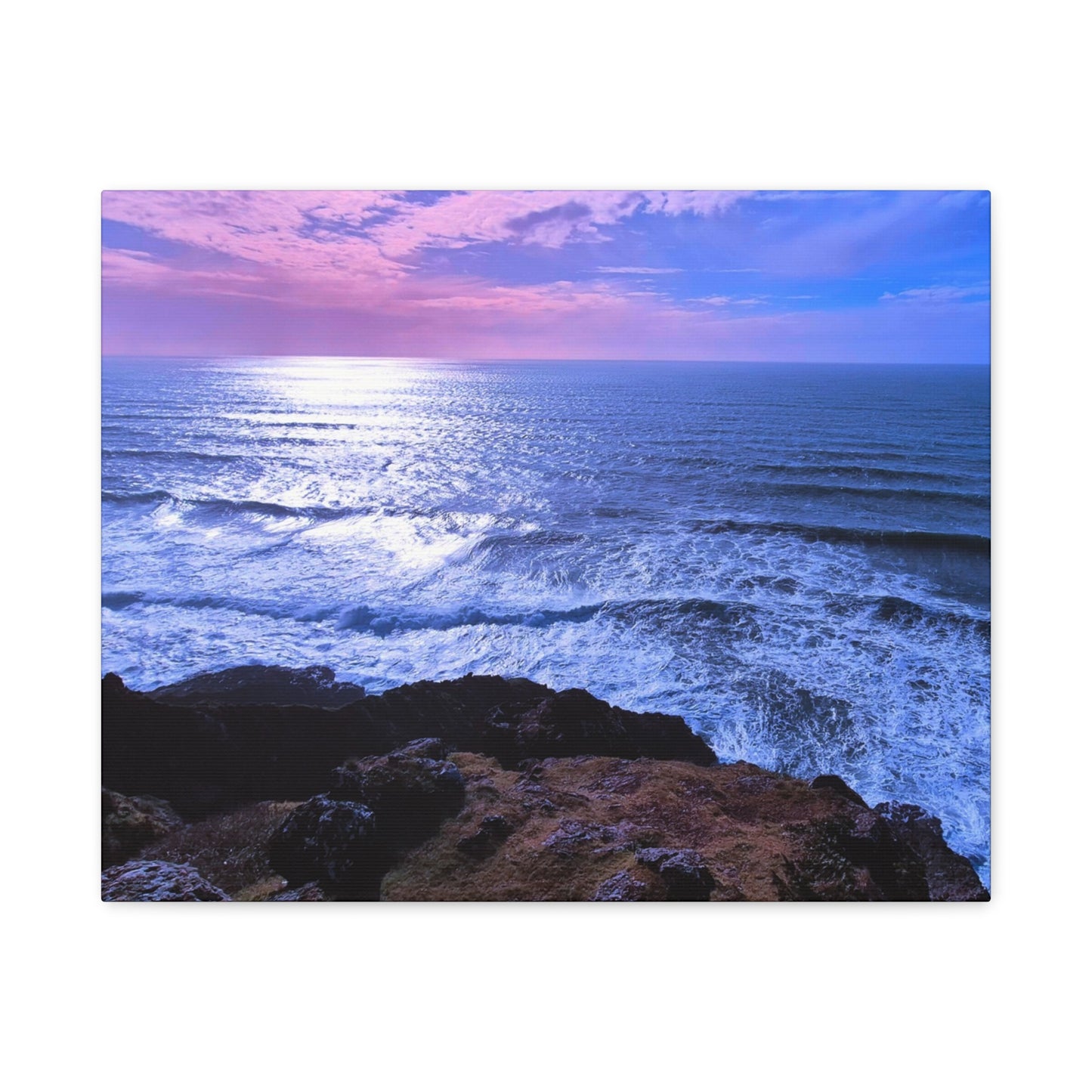 Radiant Horizon- Ocean Sunset Matte Canvas Print, Stretched, 1.25"