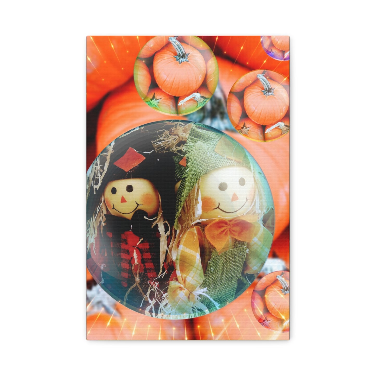 A Scarecrow Thanksgiving- Holiday Matte Canvas Print
