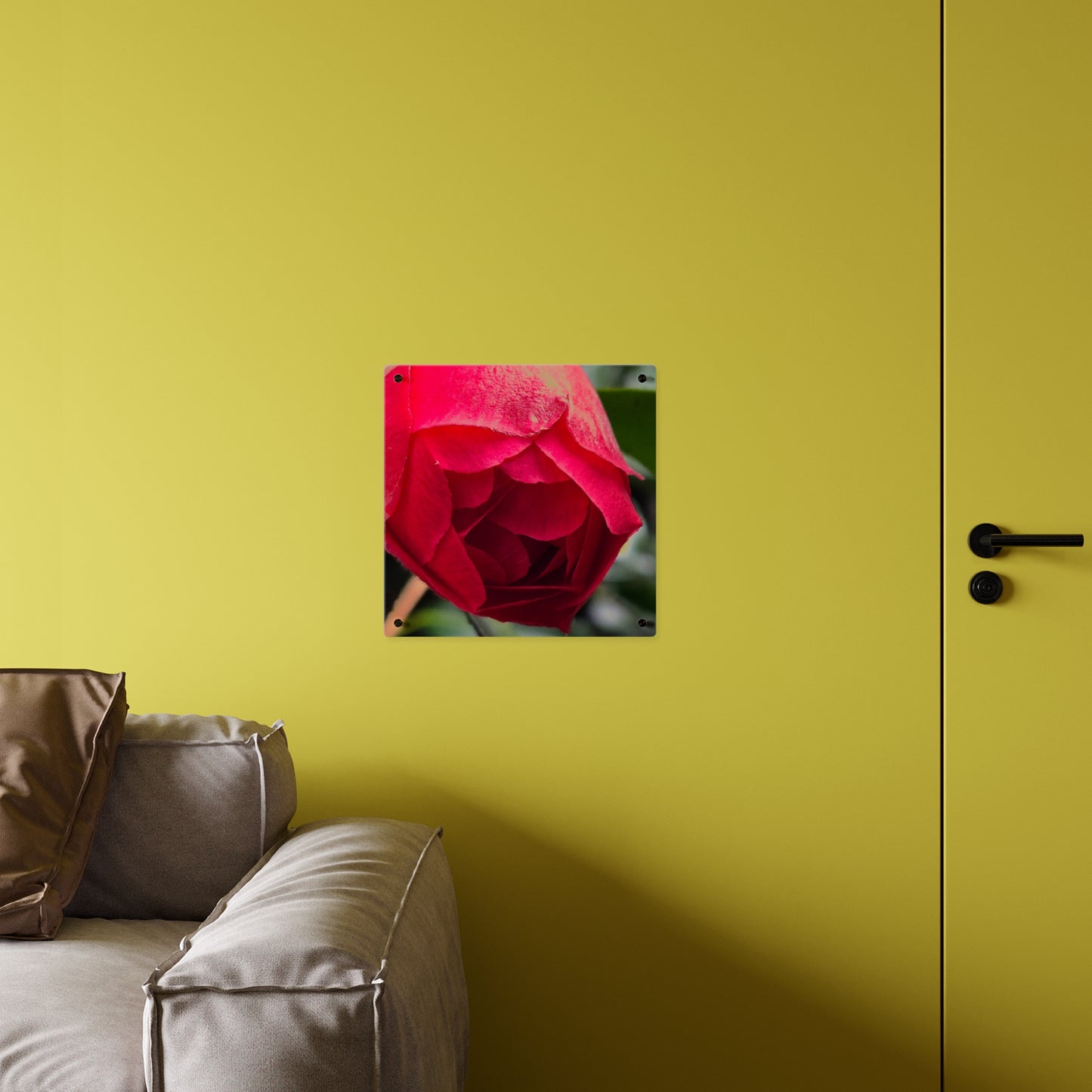 Flower Bud Acrylic Wall Art Panel