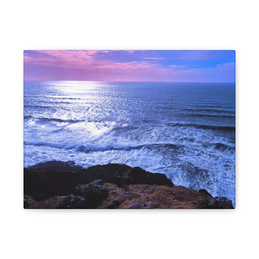 Radiant Horizon- Ocean Sunset Matte Canvas Print, Stretched, 1.25"