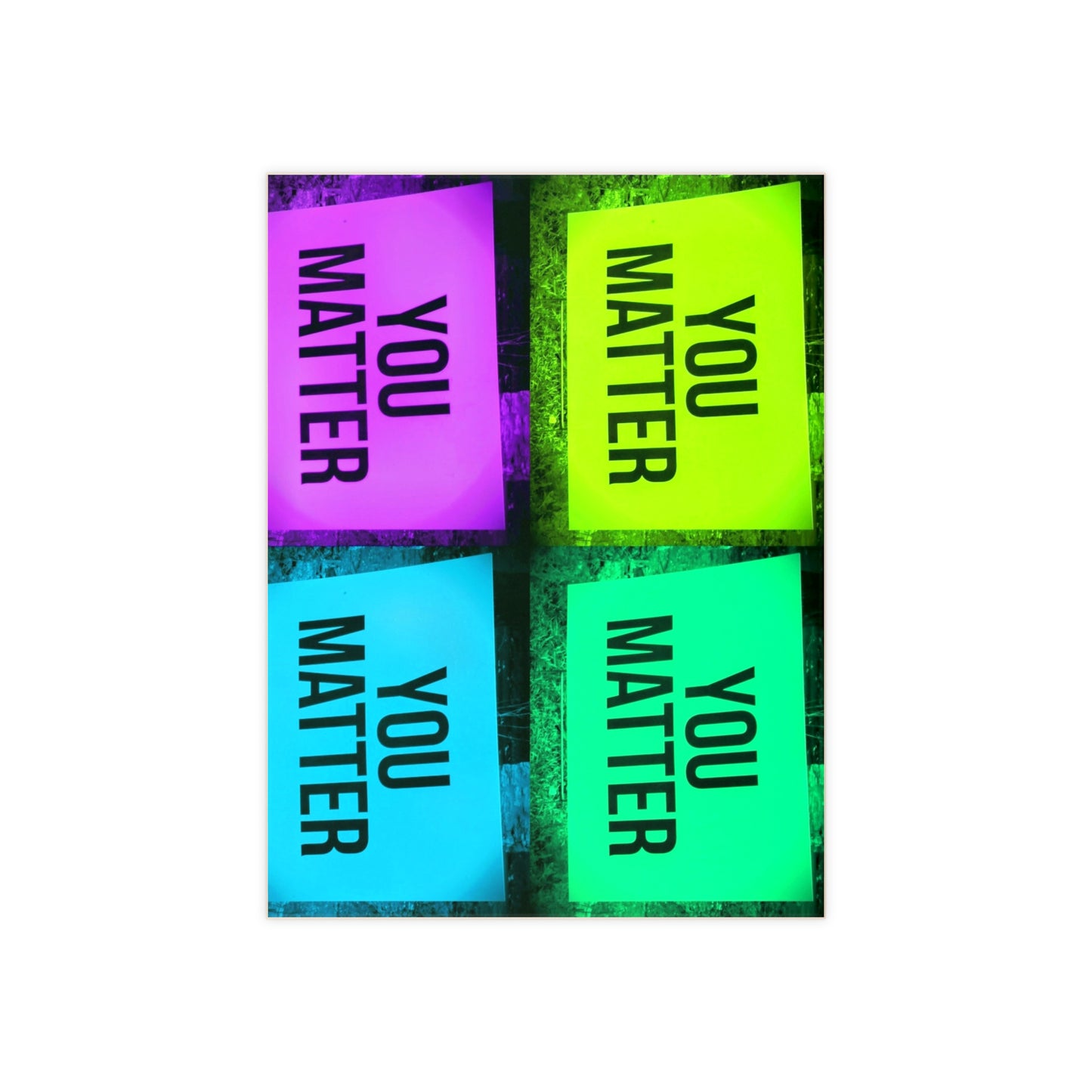 You Matter Motivational Ceramic Photo Tile - Inspirational Home Decor, Positive Vibes, Gift for Friends, Encouragement, Wall Art