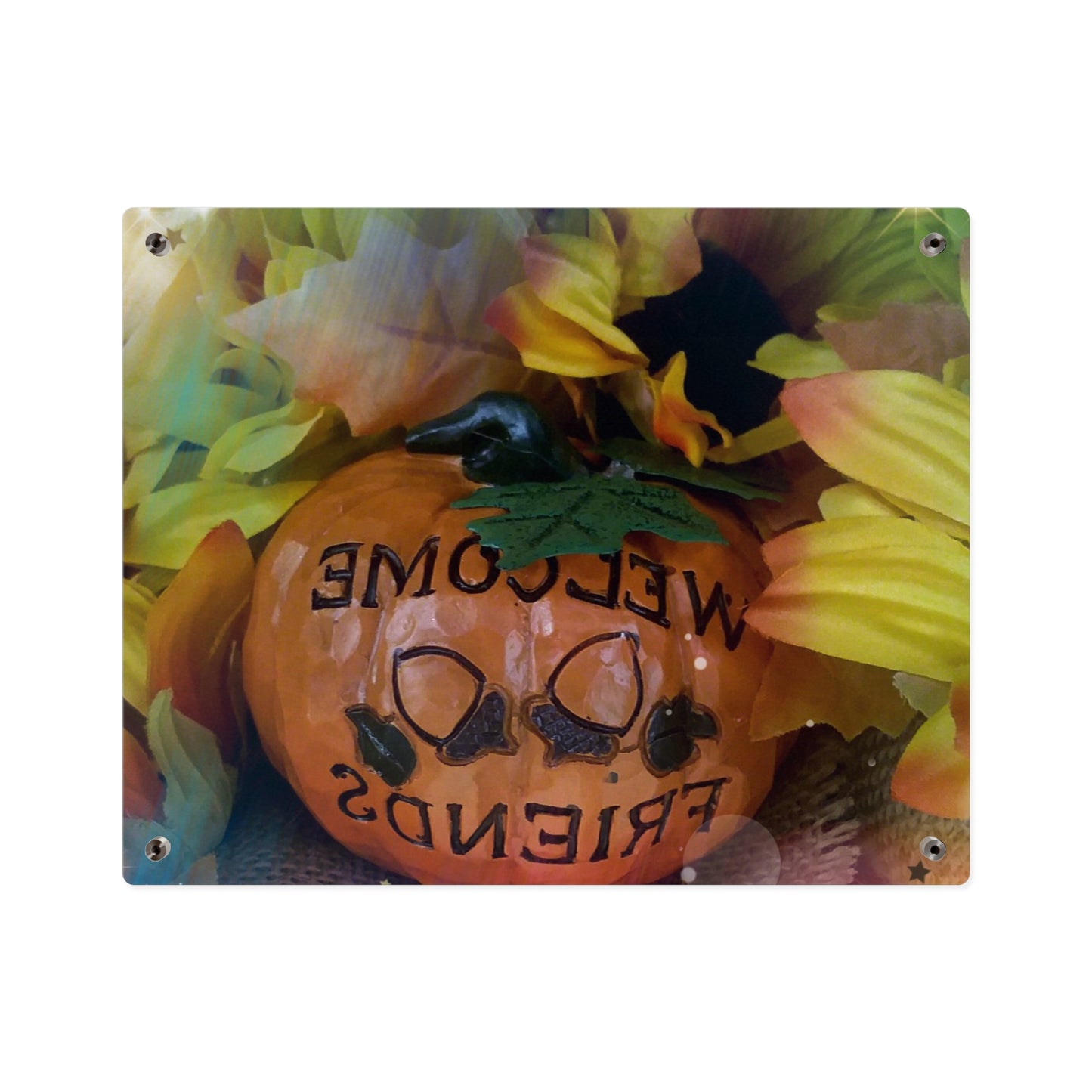 Welcome Friends Thanksgiving Acrylic Wall Art Panels