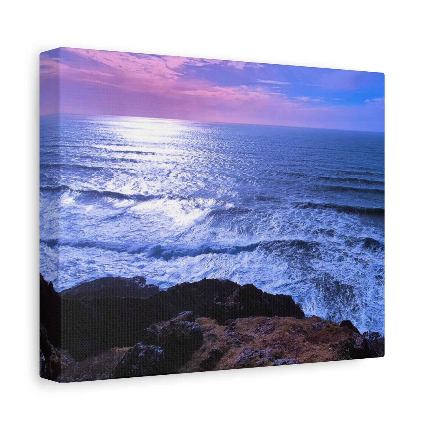 Radiant Horizon- Ocean Sunset Matte Canvas Print, Stretched, 1.25"
