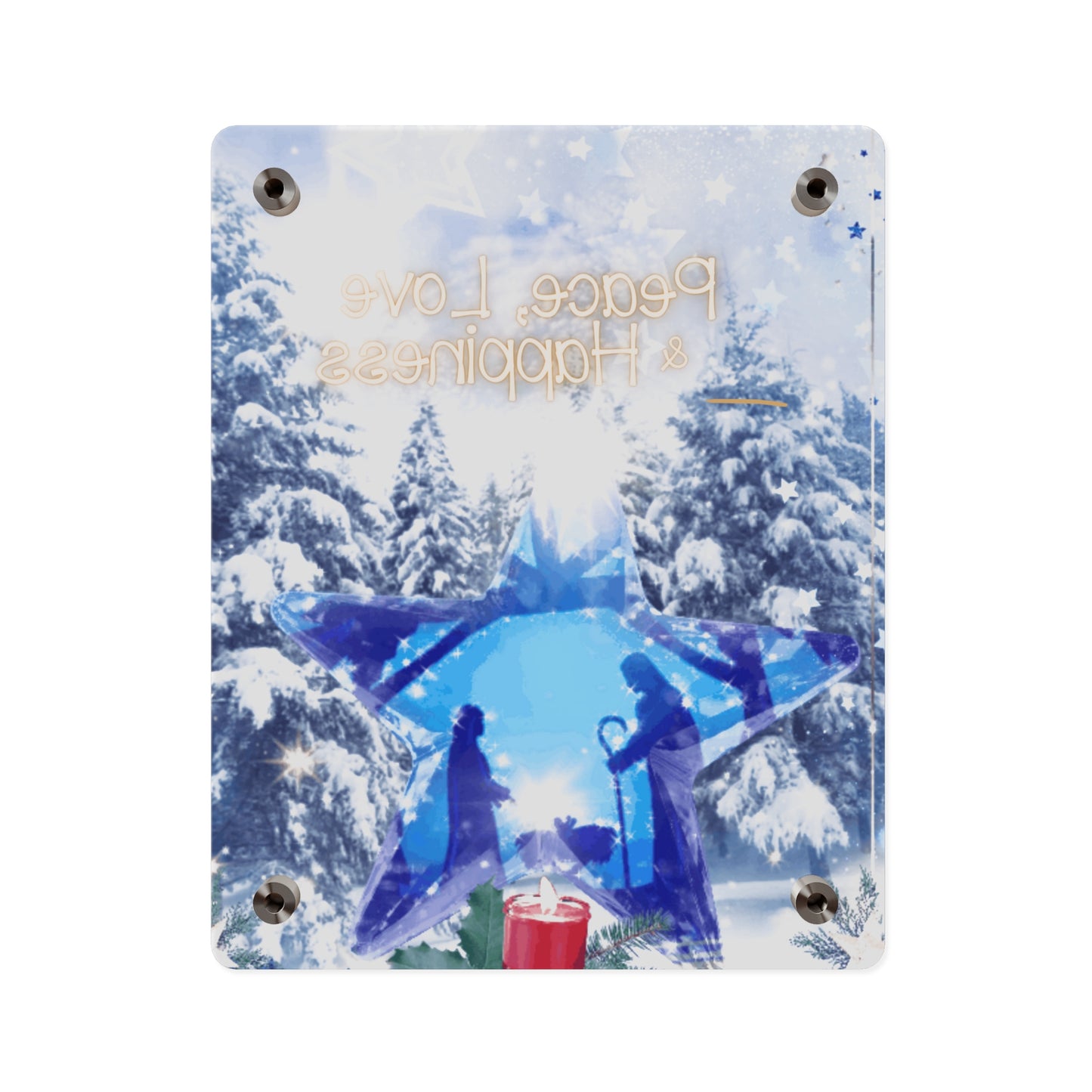 O Holy Night  Christmas Acrylic Wall Art