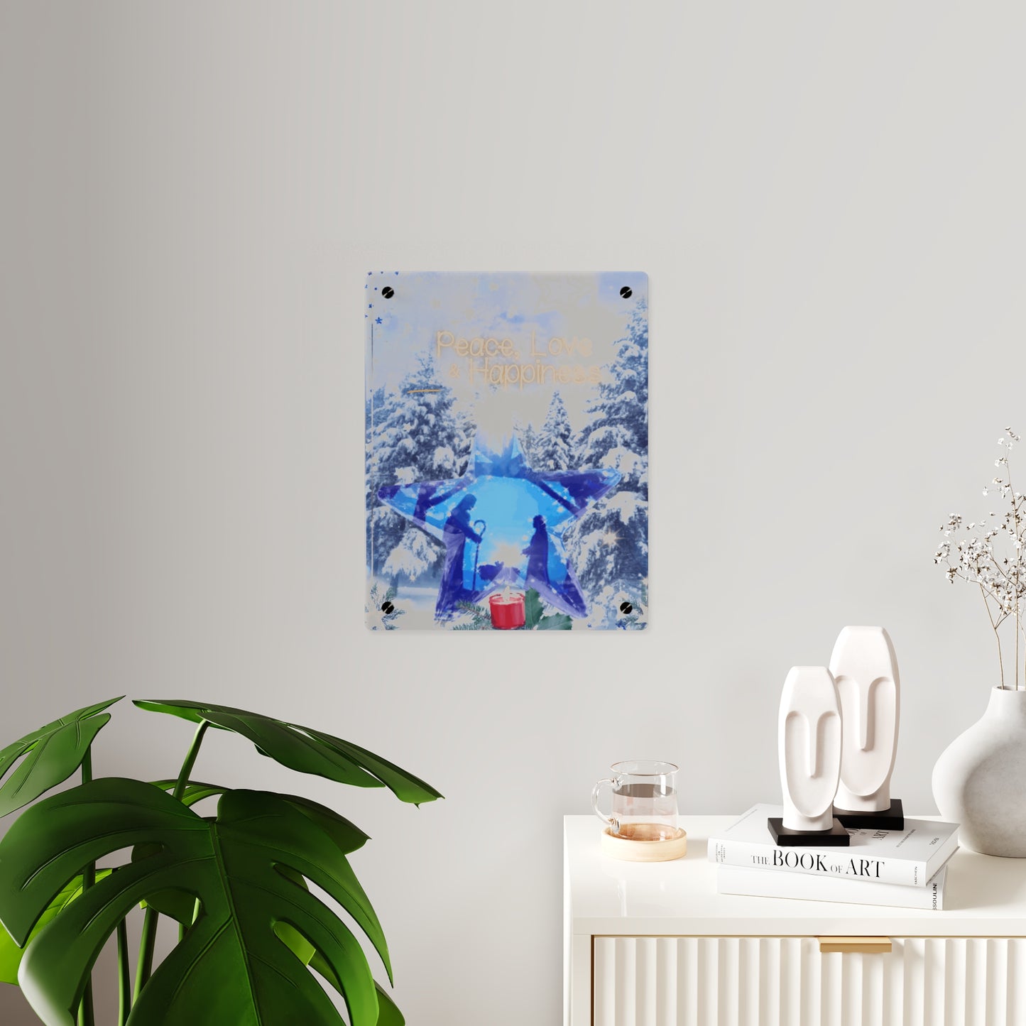 O Holy Night  Christmas Acrylic Wall Art