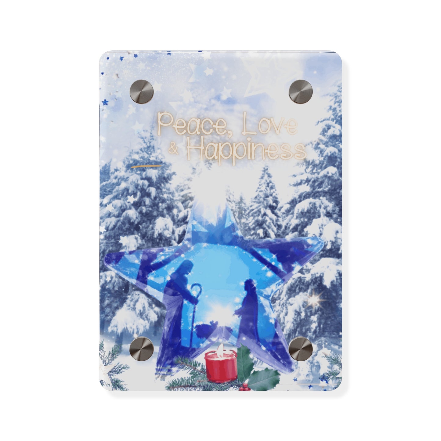 O Holy Night  Christmas Acrylic Wall Art