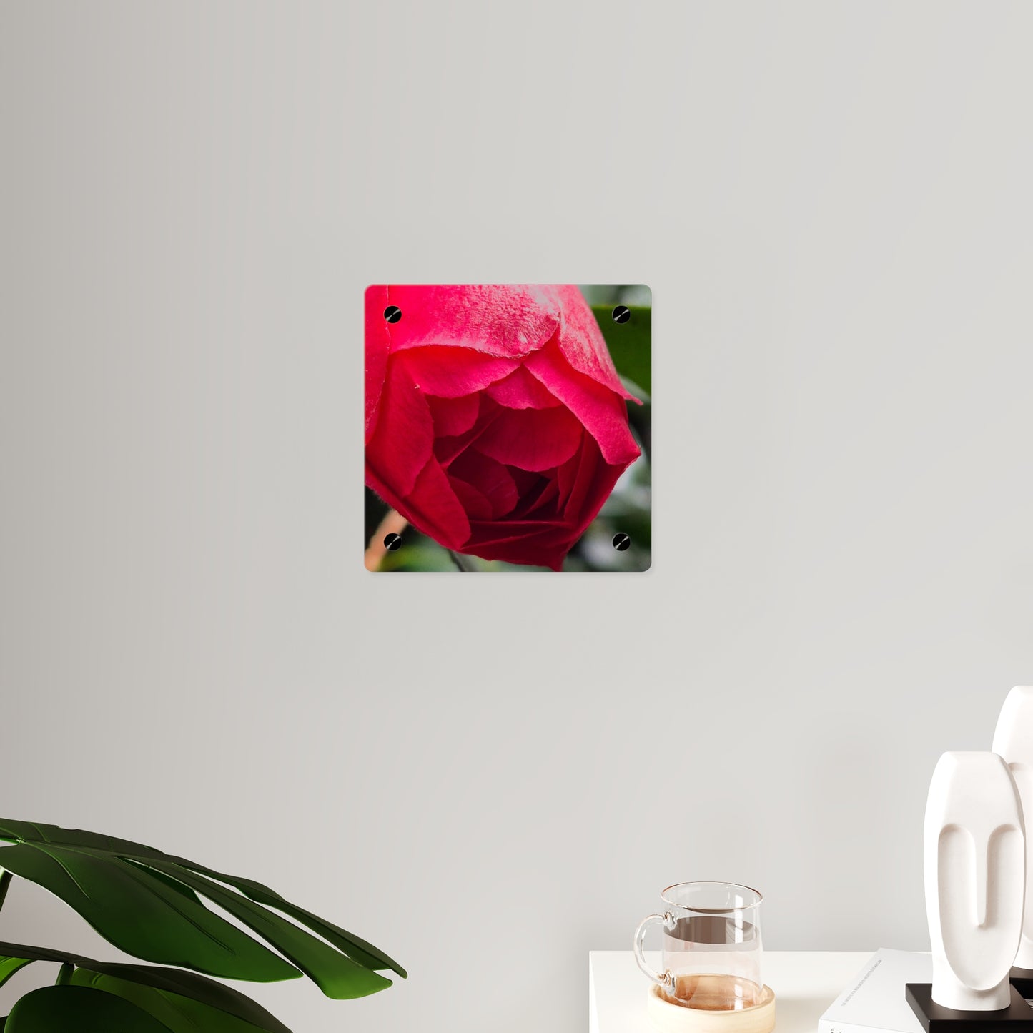Flower Bud Acrylic Wall Art Panel