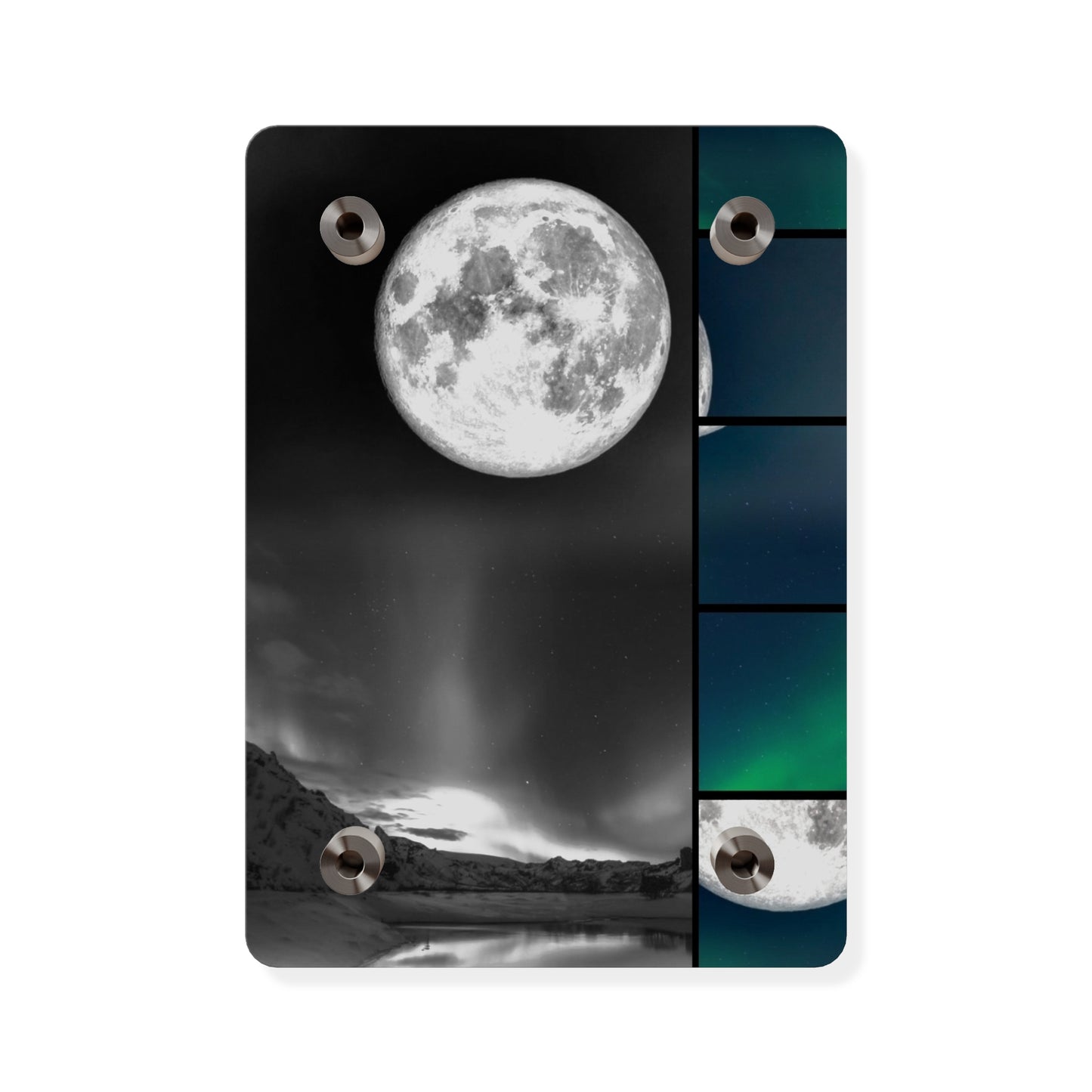 Elegantly Ethereal Moon Acrylic Wall Art Panels