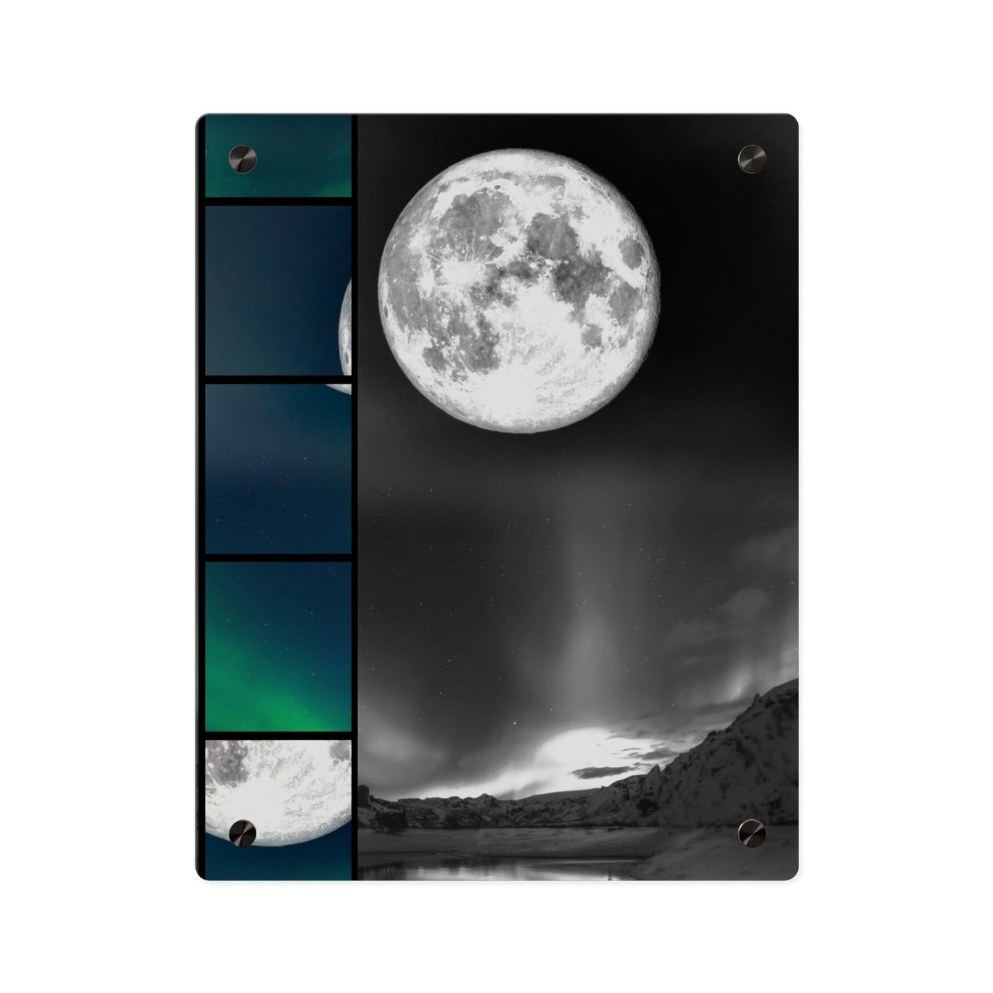 Elegantly Ethereal Moon Acrylic Wall Art Panels
