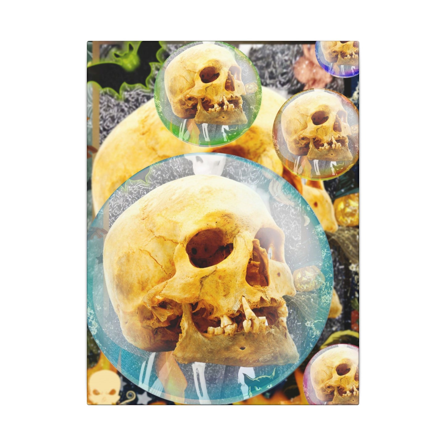 Skulls Galore- Halloween Matte Canvas Art