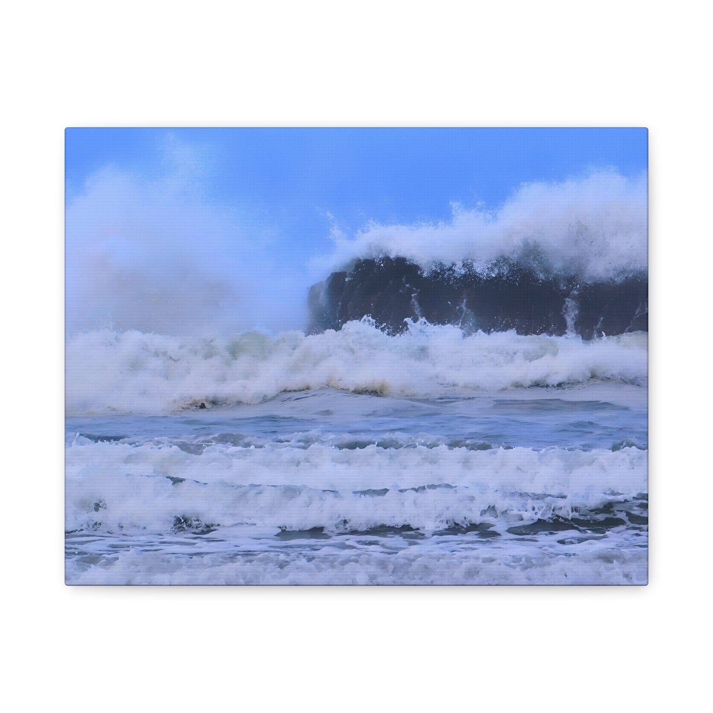 Fury of the Tide - Ocean Matte Canvas Print