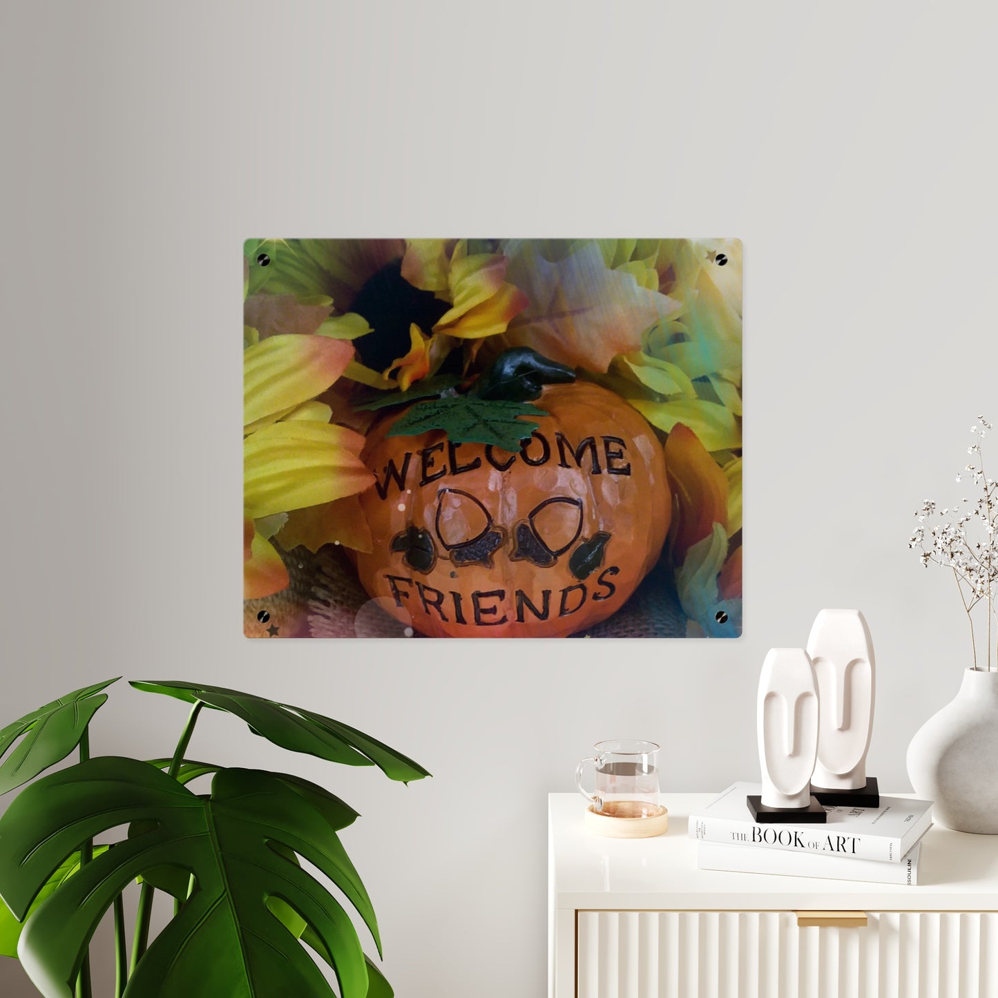 Welcome Friends Thanksgiving Acrylic Wall Art Panels
