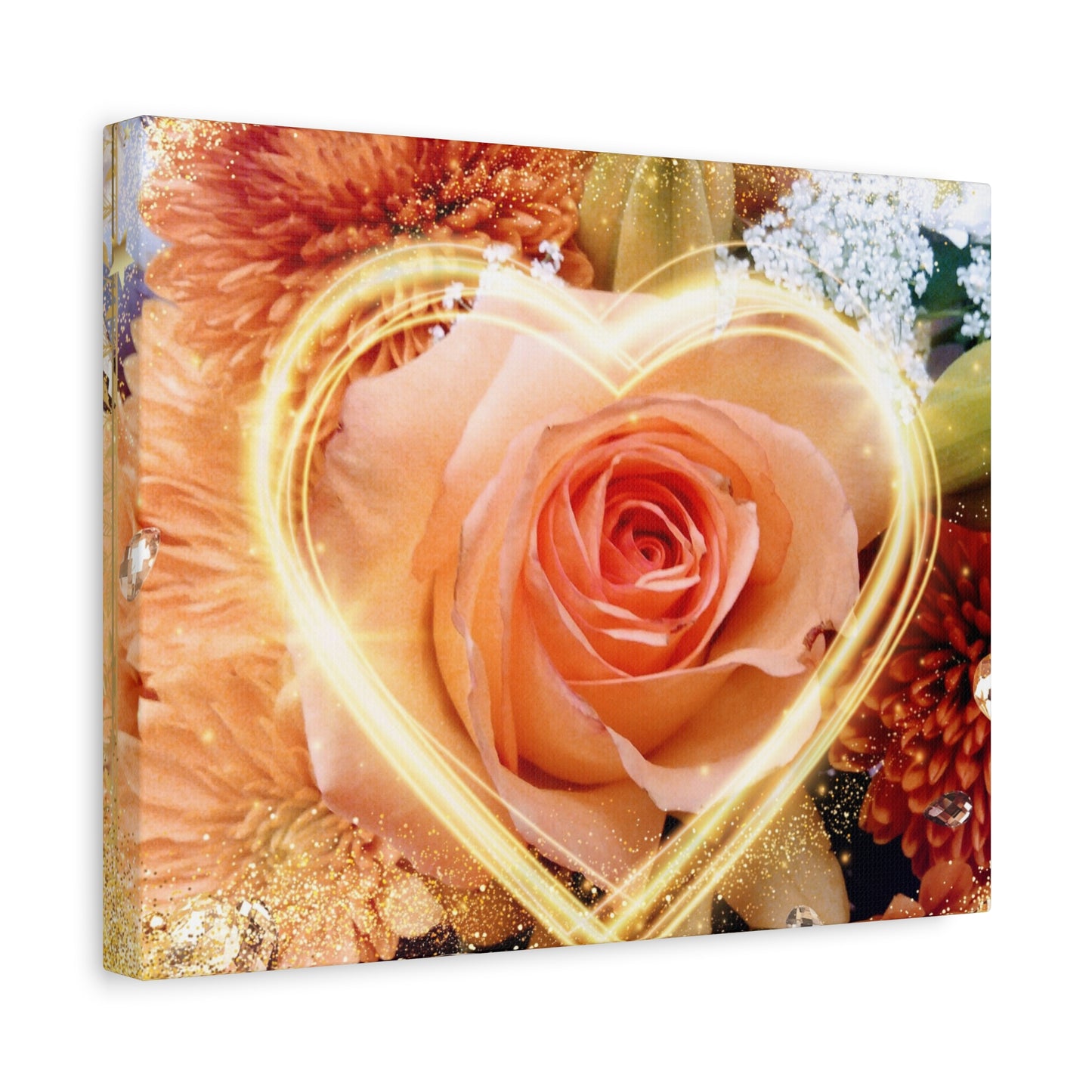 Autumn Rose Matte Canvas Print