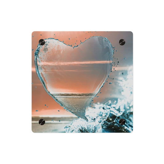 Heart By the Sea Acrylic Wall Art Panel